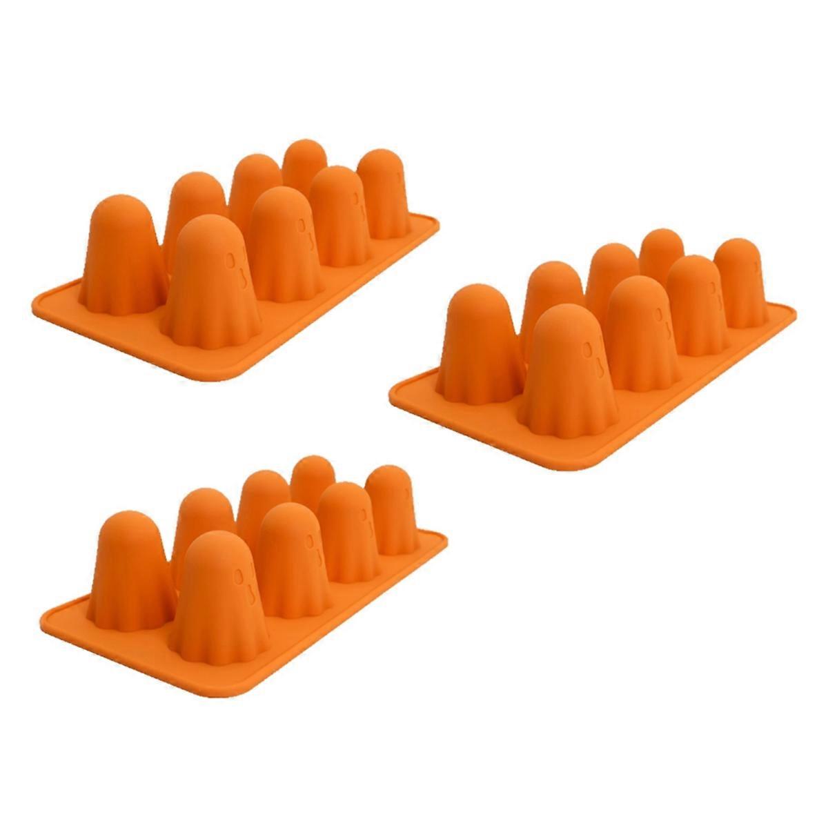 3PCS Ghost Silicone Mold Ghost Chocolate Candy Molds Halloween Silicone Molds for Jelly, Chocolate, Candy
