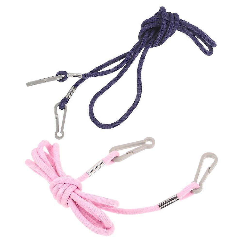2pcs Halter Handle Body Scrubbers Vial Opener Transmitter Nozzle Mitten Clips Soft Door Handle Anti Lost Rope for Mitten Holders Nylon