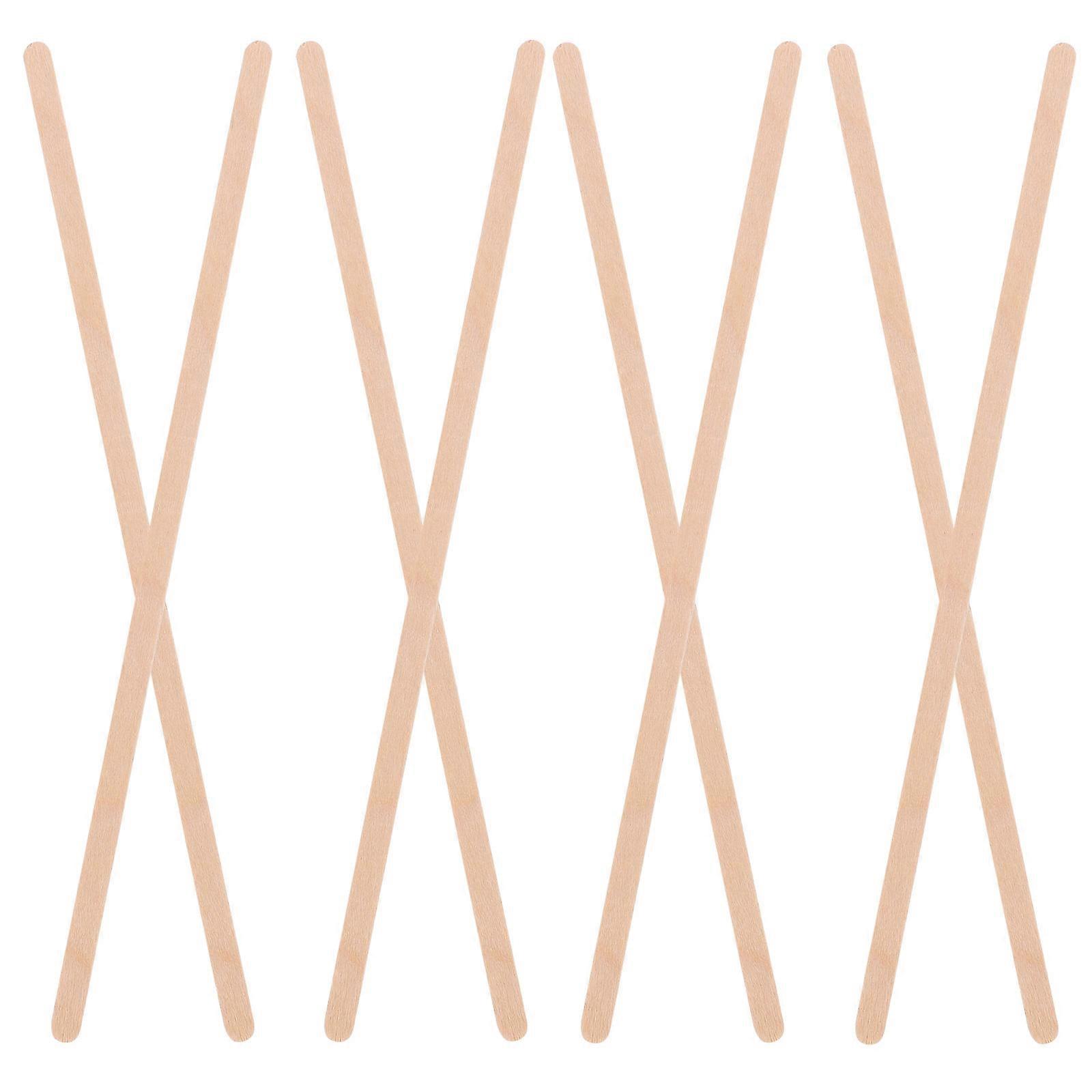 Wood Stirring Sticks for Coffee Tea Drinks with Elegant Beige for DIY Projects and Parties