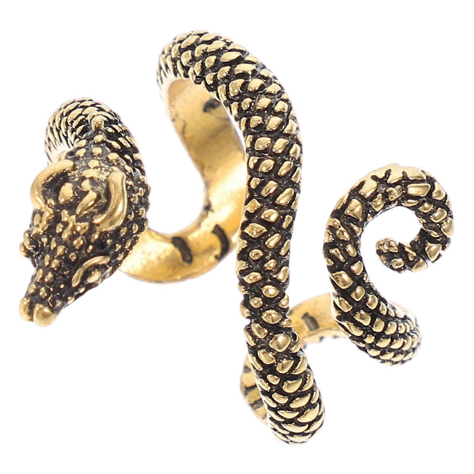 Snake Ring Vintage Adjustable for Women Gothic Open Cuff Knuckle Ring