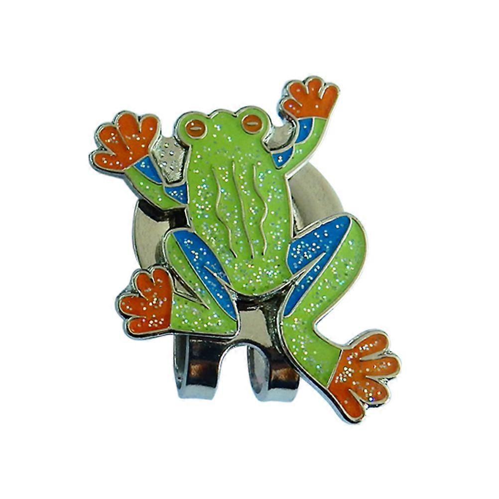 Green Metal Ball Markers with Strong Magnet for Golfers Easily Fit into Belt and Visors 2 Pieces