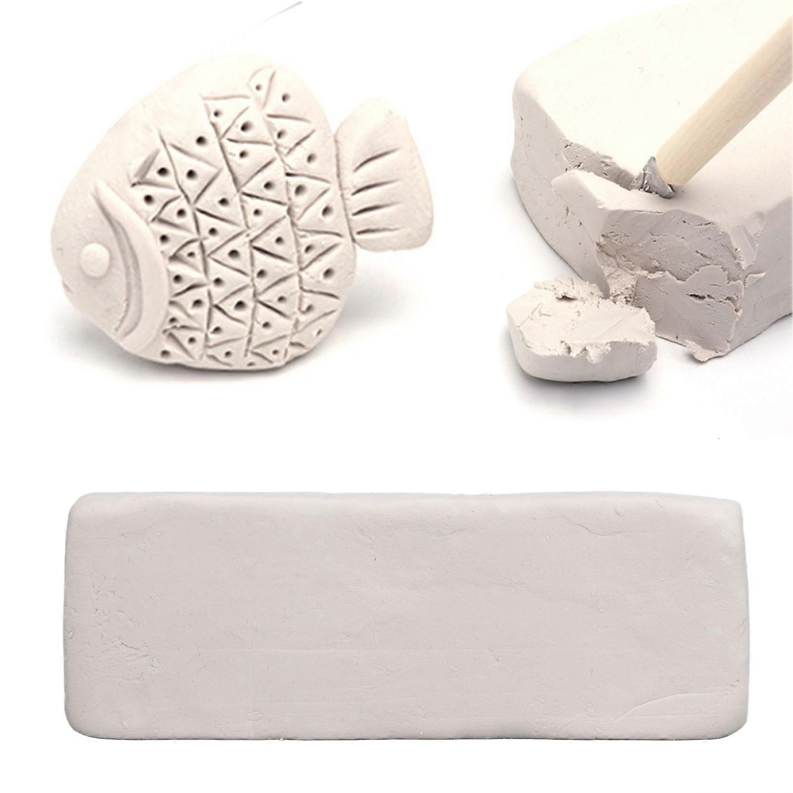 חמר חרס 500 גרם אוויר טבעי יבש חומר פיסול במרקם מבריק