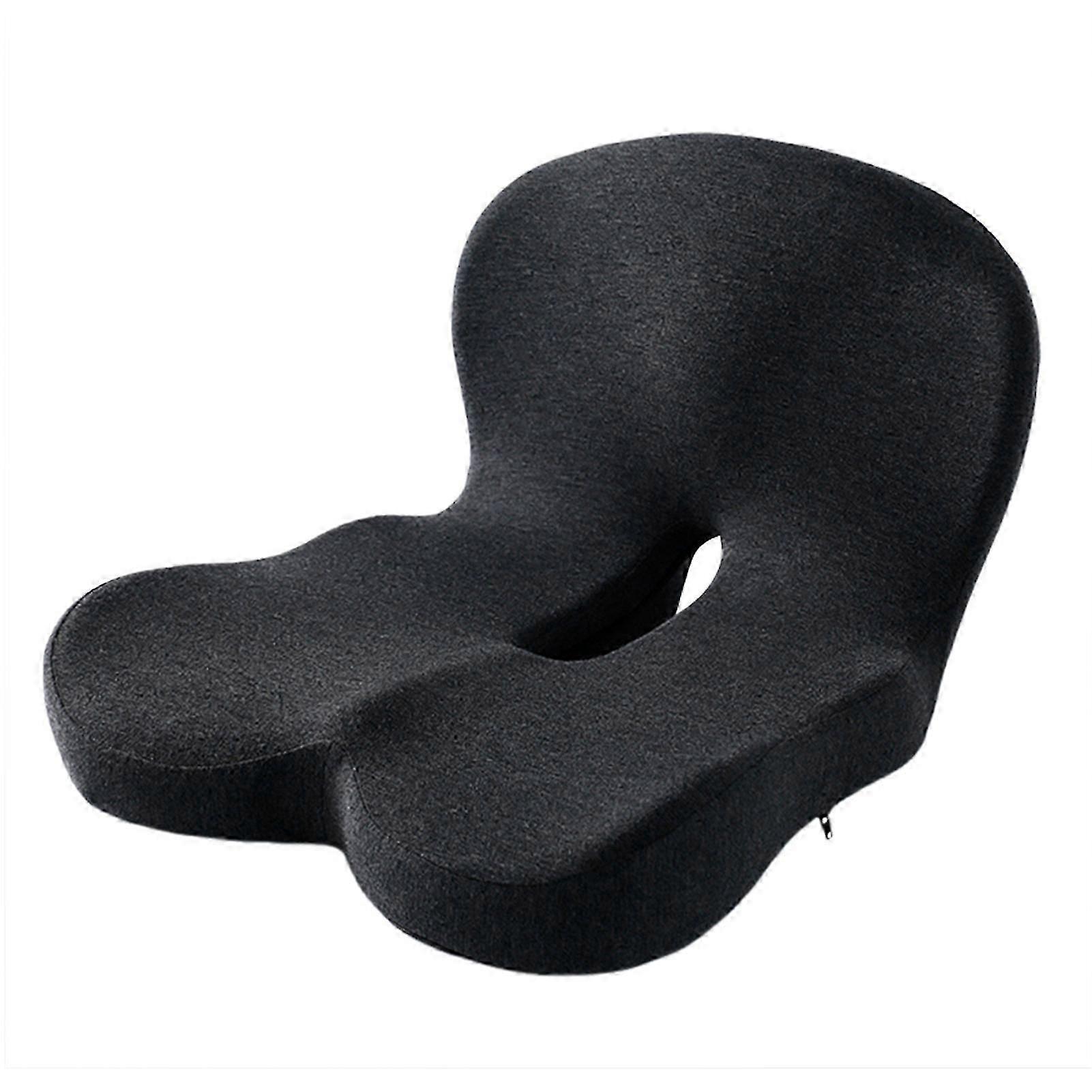 Ergonomic Memory Foam Seat and Back Cushion Combo for Sciatica and Back Pain Relief