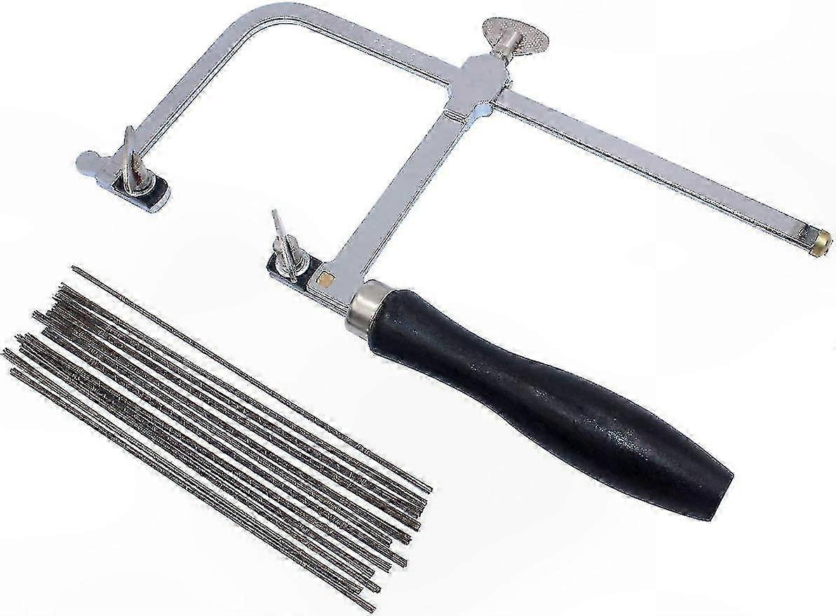 Adjustable Jewelry Saw with 144 Replacement Blades for Crafting and Design Projects