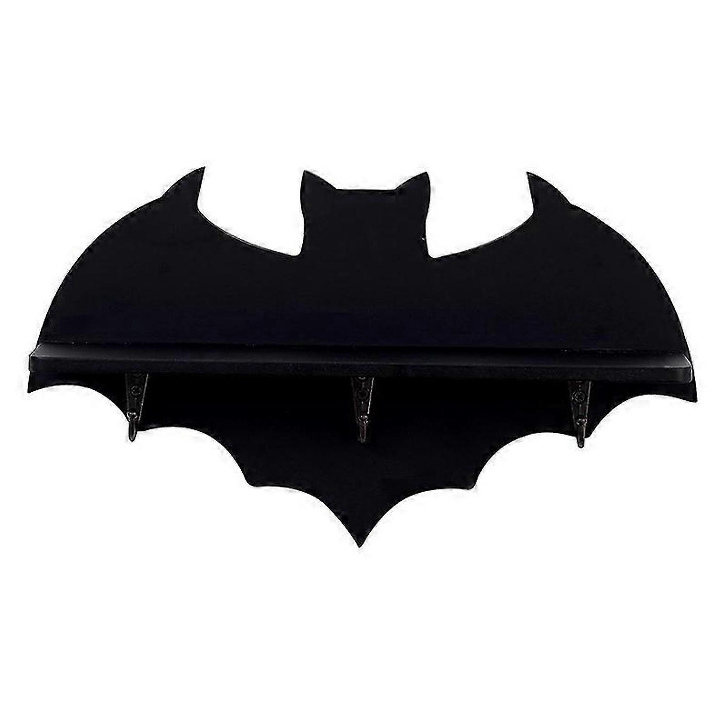 Crystal Shelf Spooky Floating Shelves Goth Decor Bat Shelf Black