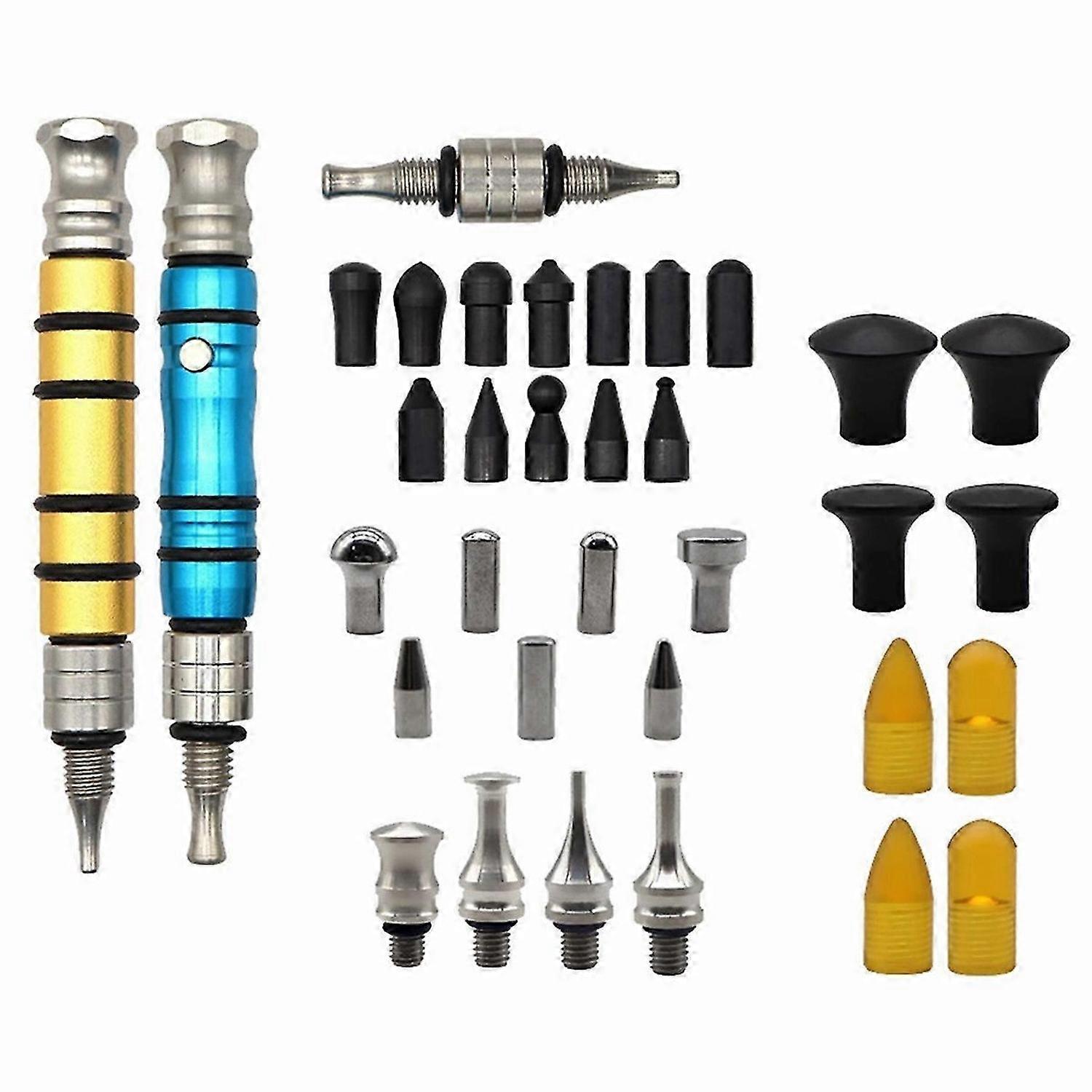 34pcs Car Dent Repair Tool Lifter Tool Impact Pen Hammer Kit