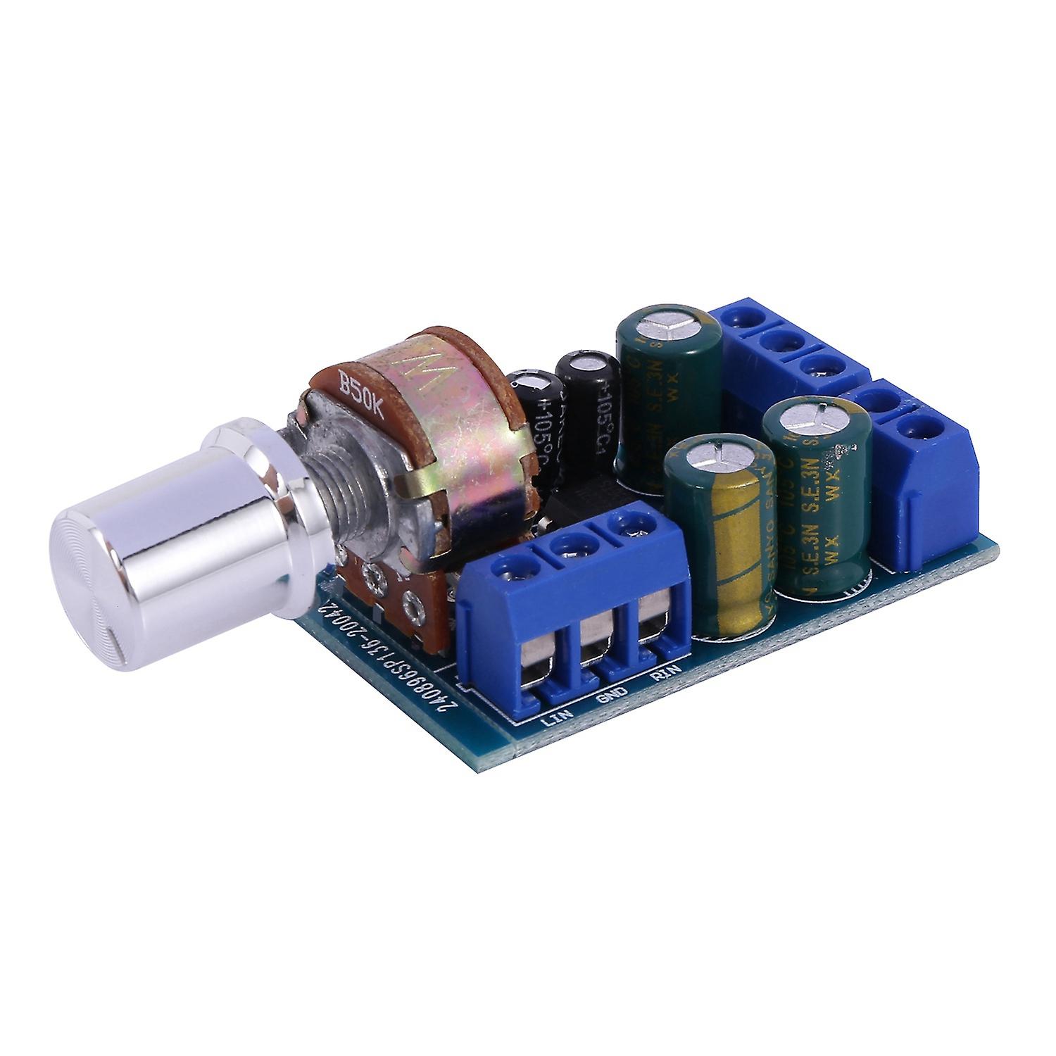 TDA2822 TDA2822M Mini 2.0 Channel 2x1W Stereo Audio Amplifier Board DC 5V 12V CAR Volume Control Po