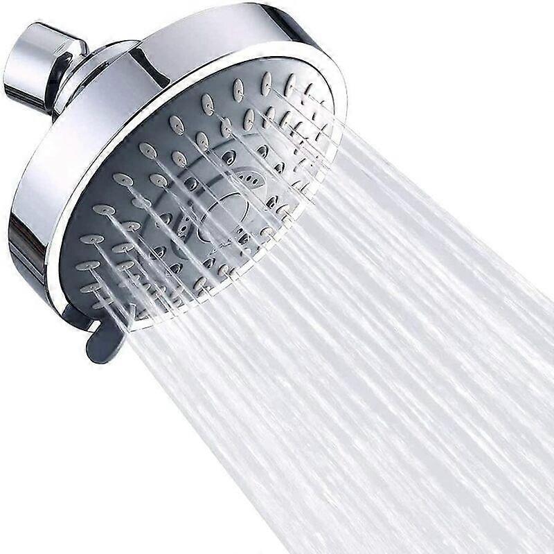 Fixed Shower Head, High Pressure Shower Head, Adjustable Water Saving Rain Shower Head 5 S