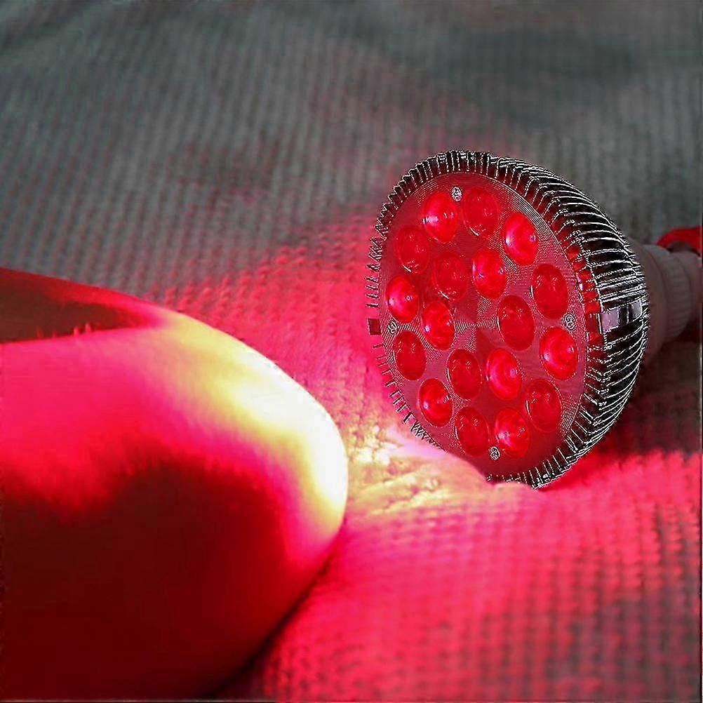 54W Red LED Therapy Lamp with 660nm and 850nm Near Infrared Light Red Light Bulb