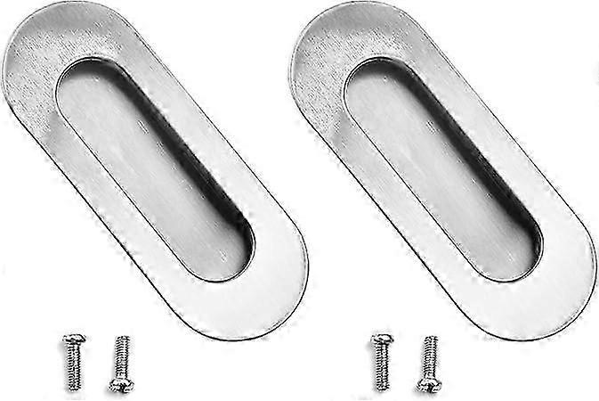 2-piece sliding door handle housing with stainless steel built-in handle