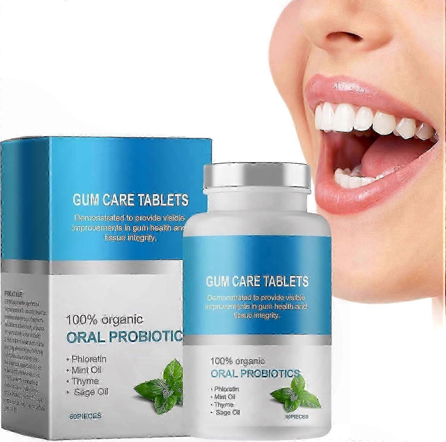Fresh Breath Mint Lemon Chewable Dental Tablets with Hydroxylapatite for Natural Oral Care Travel Size Toothpaste Alternative