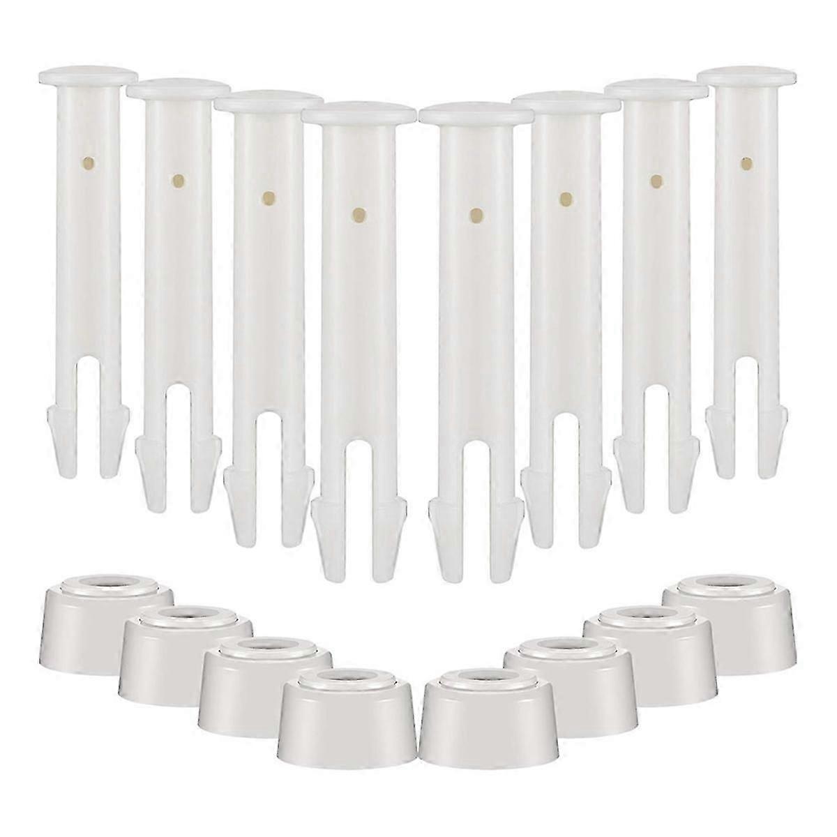 36 Pcs Plastic Pool Joint Pins with 36 Pcs Pool Seals Summer Pool Parts 2.36 Inch Pool Clips for Above Ground Pools