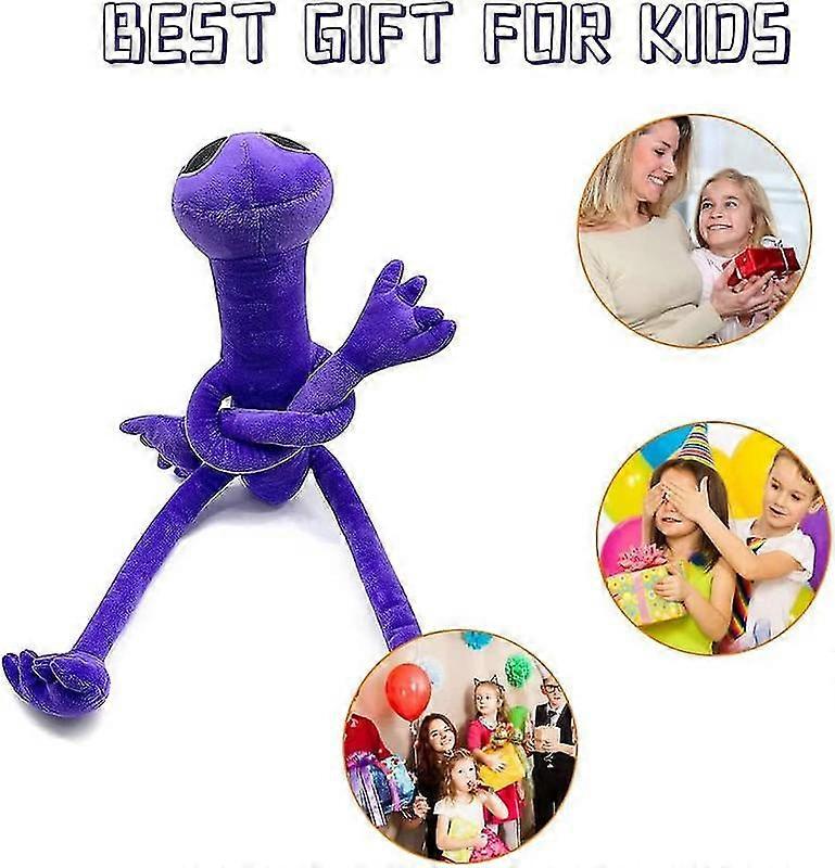 Rainbow Friends Plush Toy - Cute Purple Stuffed Doll From The Game, Soft Huggable Gift For Kids & Fans
