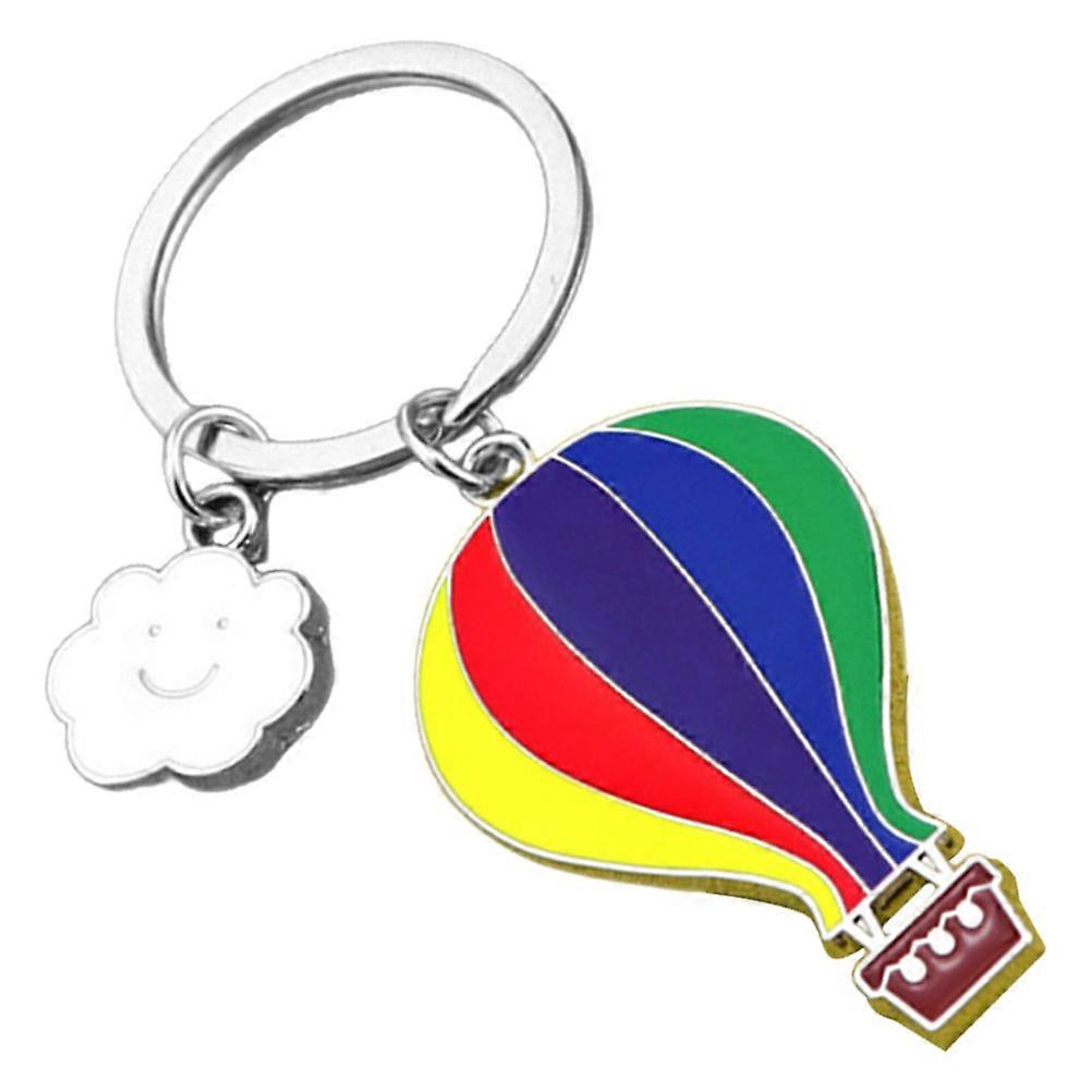 Decorative Hot Air Balloon Keychain for Decoration 4Pcs Metal Pendant Keychain