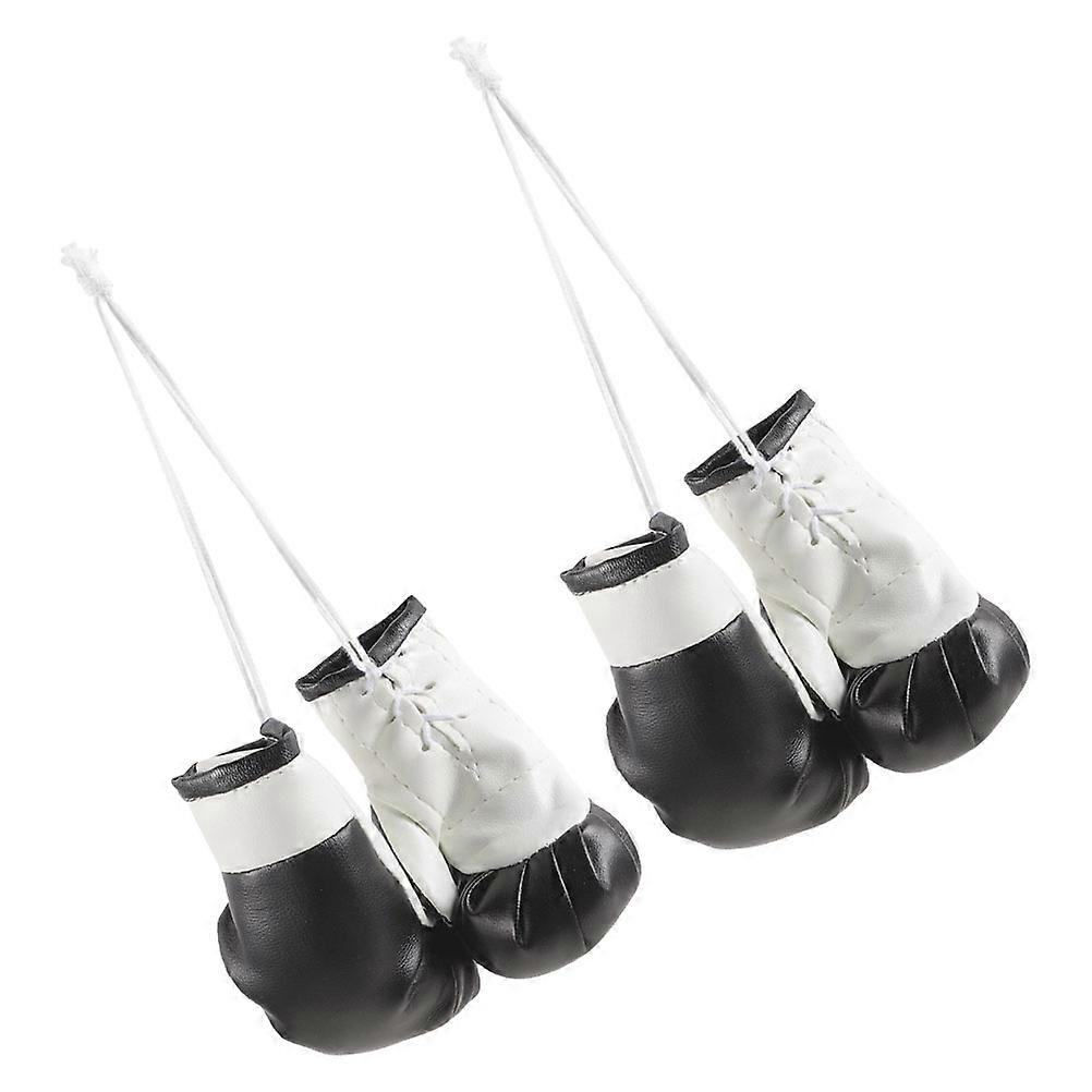 Multi Color Pvc Boxing Glove Shape Decoration Hanging Accessory Suitable for Clothing Accessories Used by Car Enthusiasts 2 Pairs
