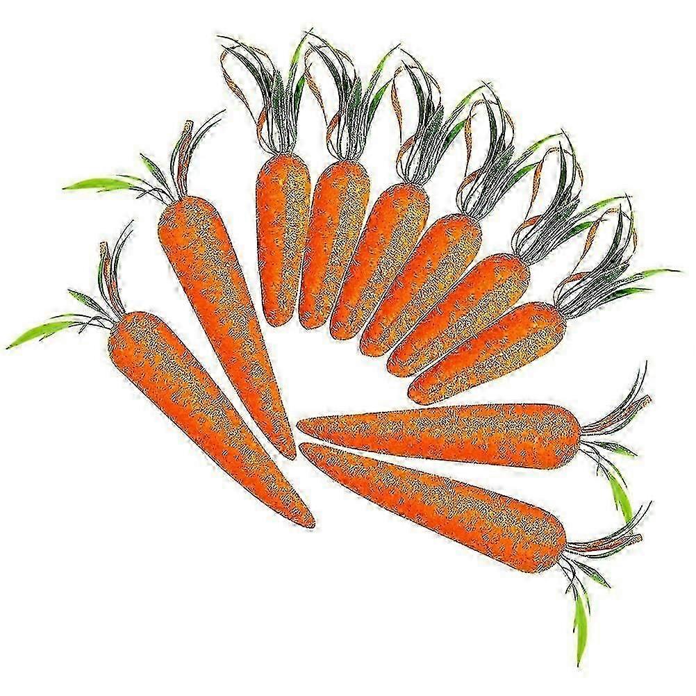 10Pcs Easter Hanging Carrot Ornament Carrot Hanging Pendant Easter Tree Hanging Ornament