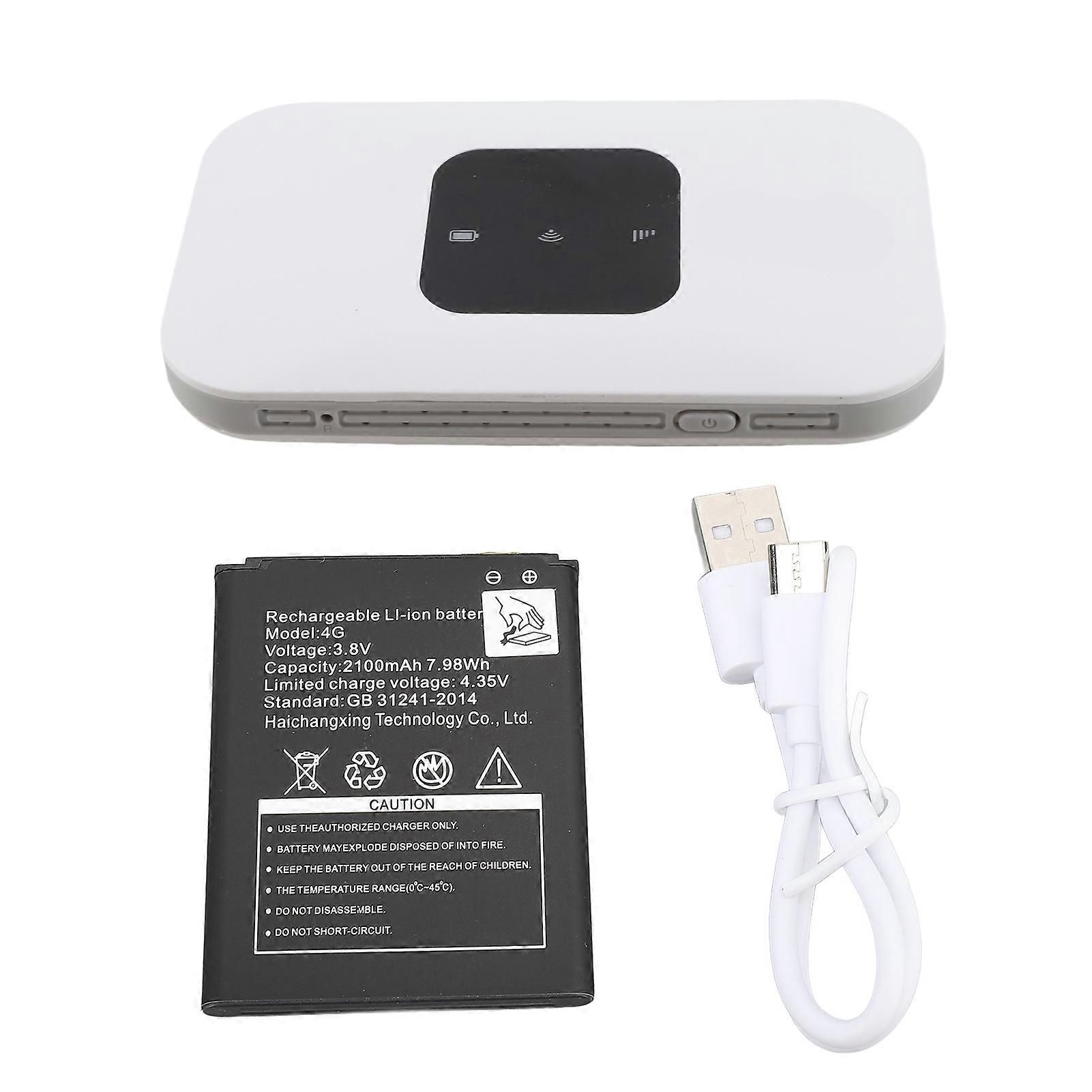 Portable 4G LTE Mobile WiFi Router for 10 Users with 2100mAh Battery and Micro SIM Support