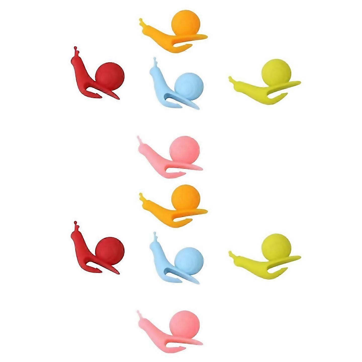 For 10pack Cute Snail Shape Silicone Cup Hanger Tool Tea Bag Holder