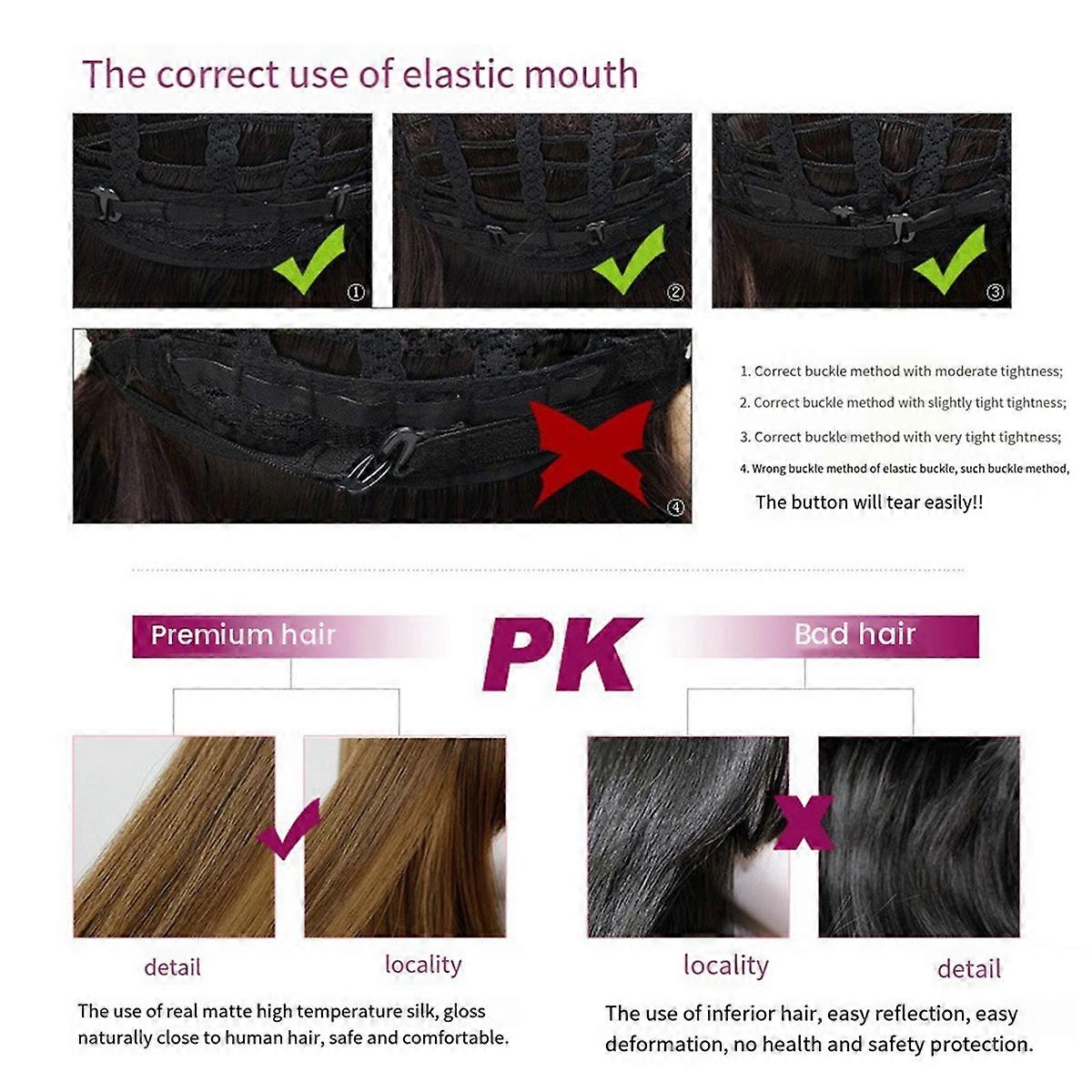 64cm European And American Simulation Wig,A