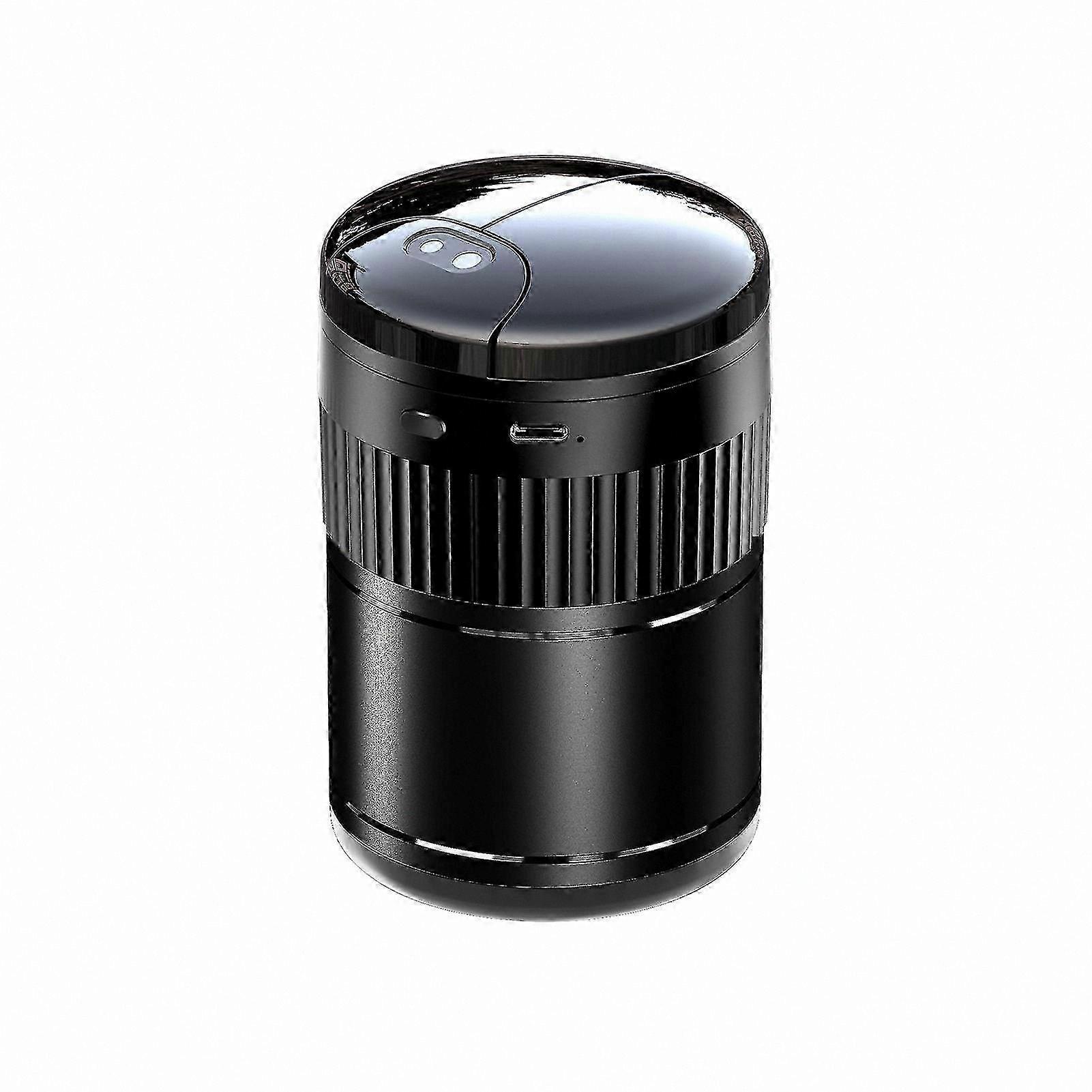 Ashtray Automatic Opening Closing Infrared Sensor USB Rechargeable Smokeless Light-Sensitive Mirror Ashtray Interior Accessory