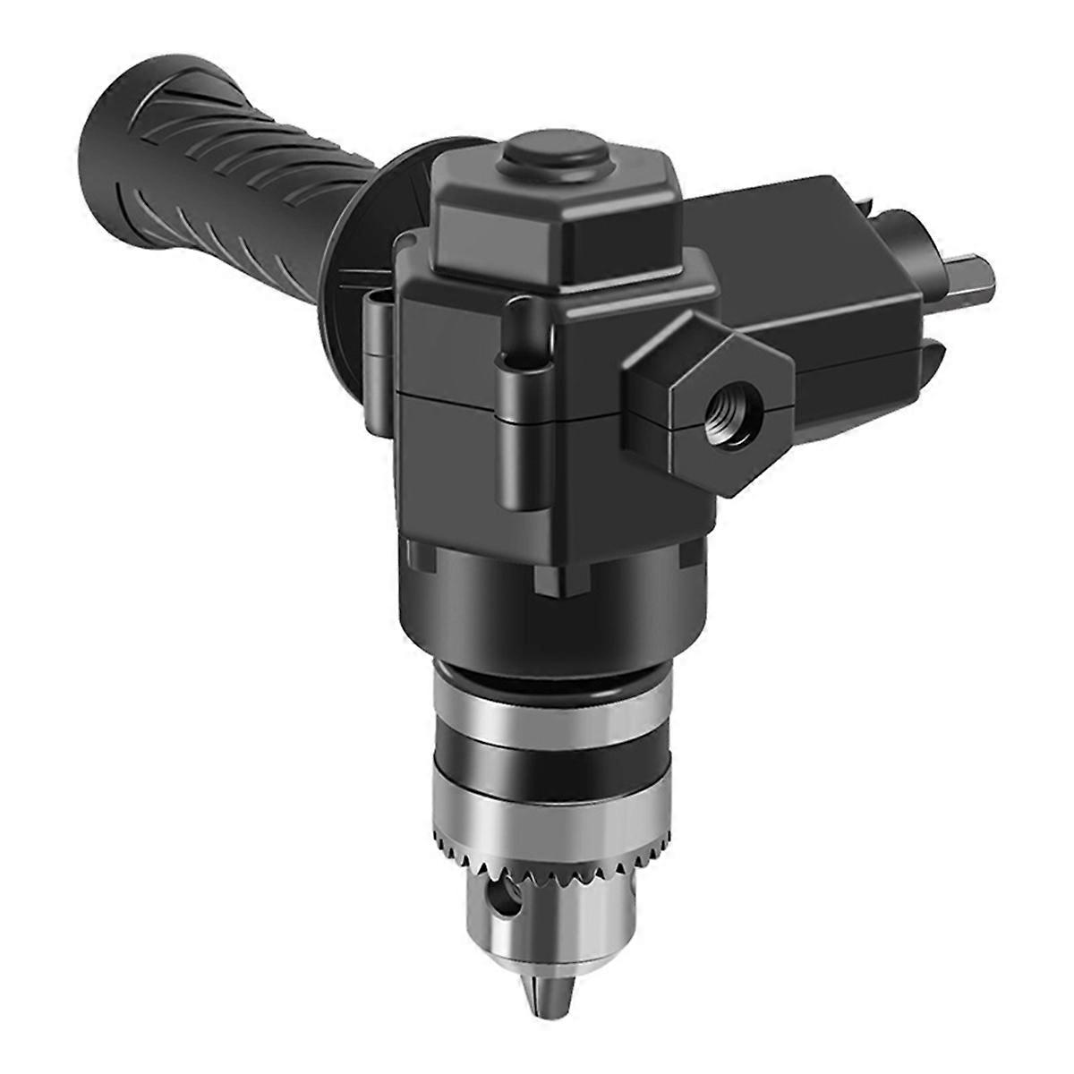 90 Right Angle Drill Adapter - Keyed Chuck Corner Attachment for Tight Space Drilling & Repair