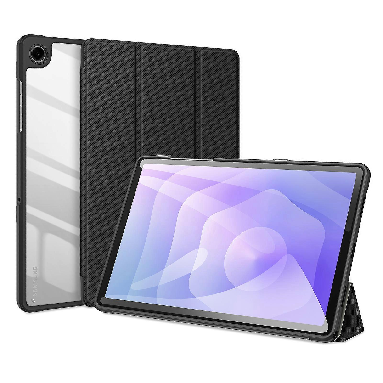 Compatible For Samsung Galaxy Tab A9+ / Galaxy Tab A11+ Case DUX DUCIS TOBY Series Tri-fold Stand PU Leather Tablet Cover