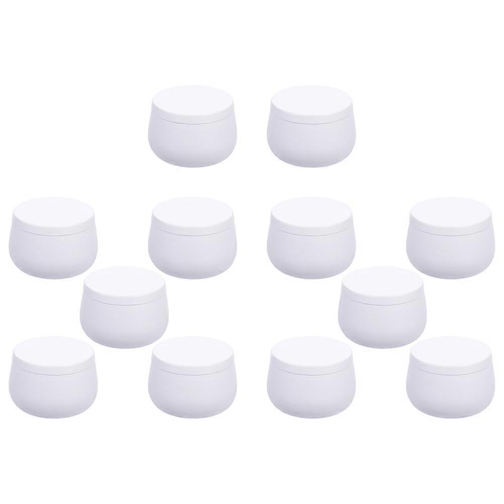 Craft Can Round Canister for Storage 108Pcs White Multi-Purpose Storage Jar