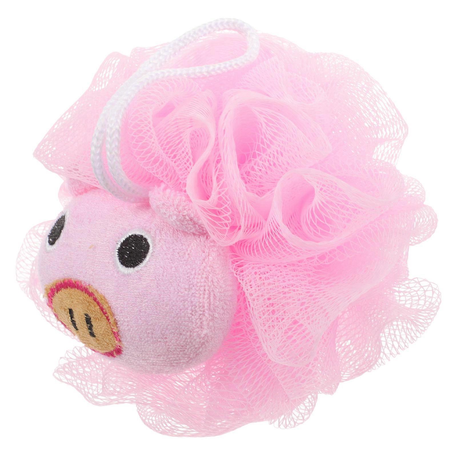 Bathroom Shower Loofah for Exfoliating 2Pcs Pink Bath Sponge