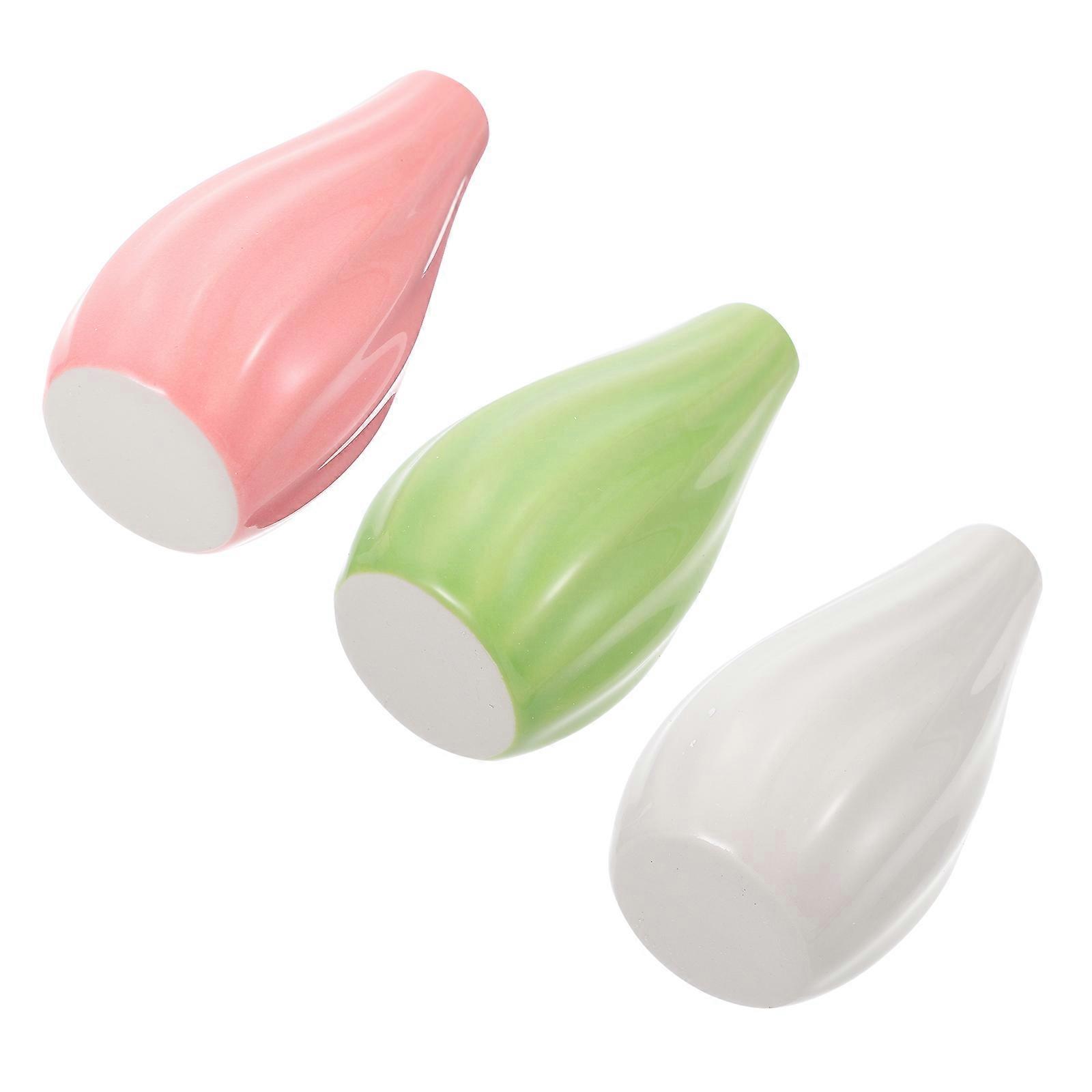 Miniature Ceramics Vase Decorative Hydroponic Desktop Vase 6Pcs Pack