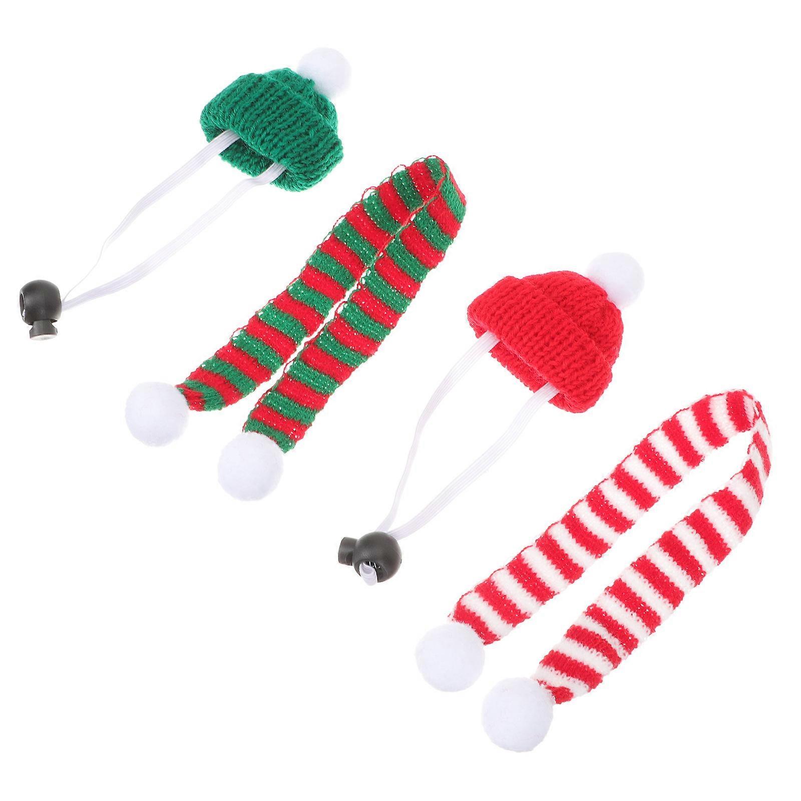 Hamster Hats for Wear with 4Sets of Adorable Rat Scarves and Reusable Rat Accessories