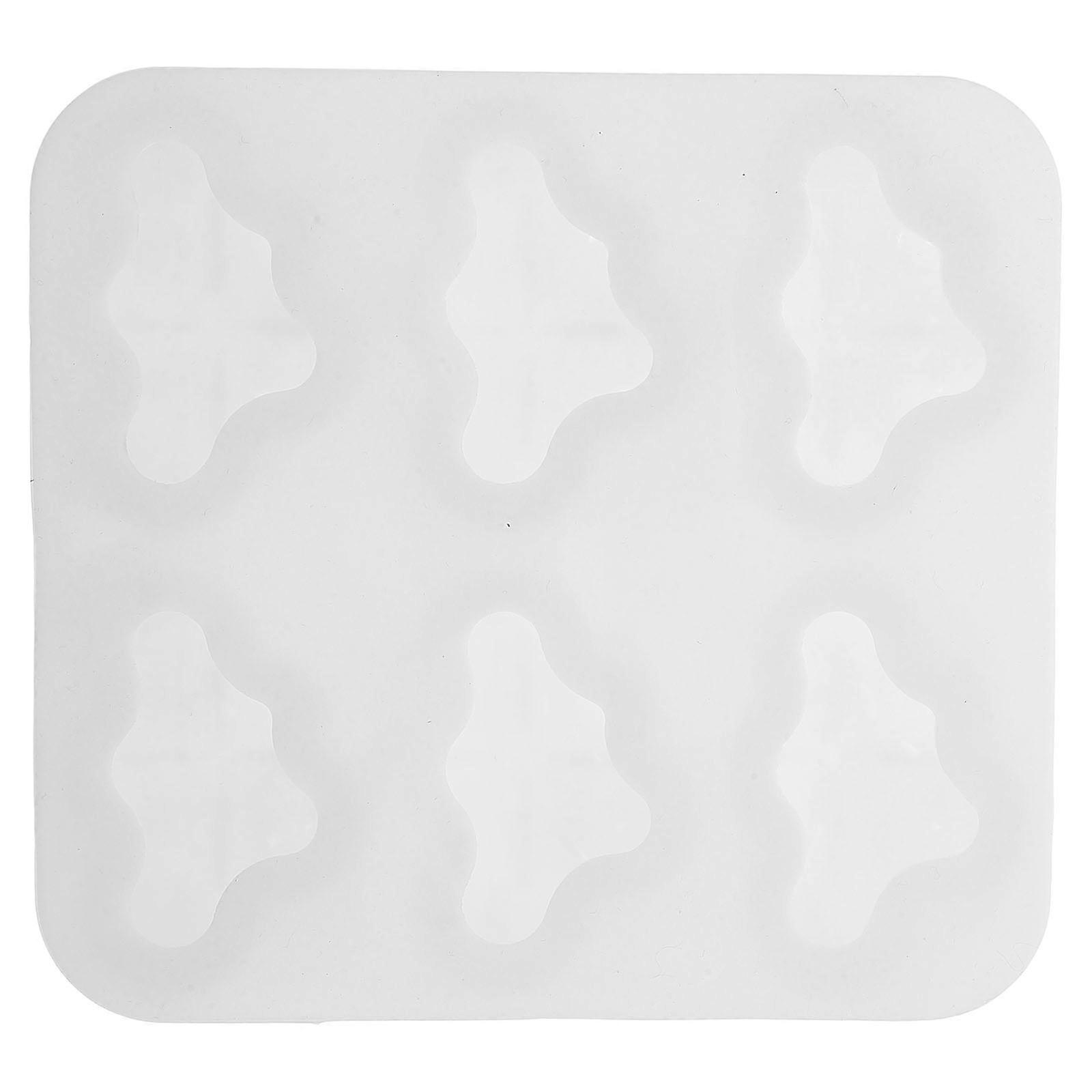 2Pcs DIY Cloud Mold For Jelly Making White Silicone Baking Tool 16.10X15.00X3.20CM Perfect For Oven And Microwave Use
