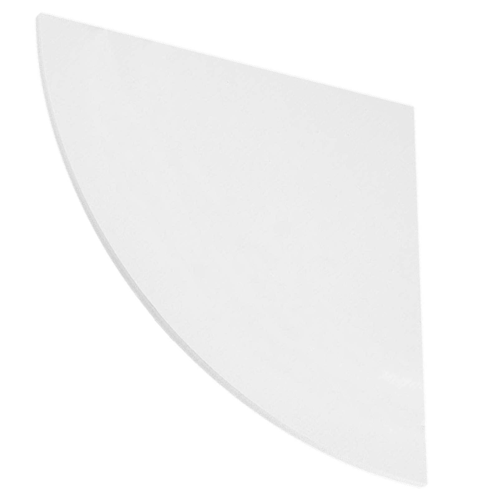 Wall Shelf Fan Shape Triangle for Home Use 2Pcs Mounted Corner Storage White