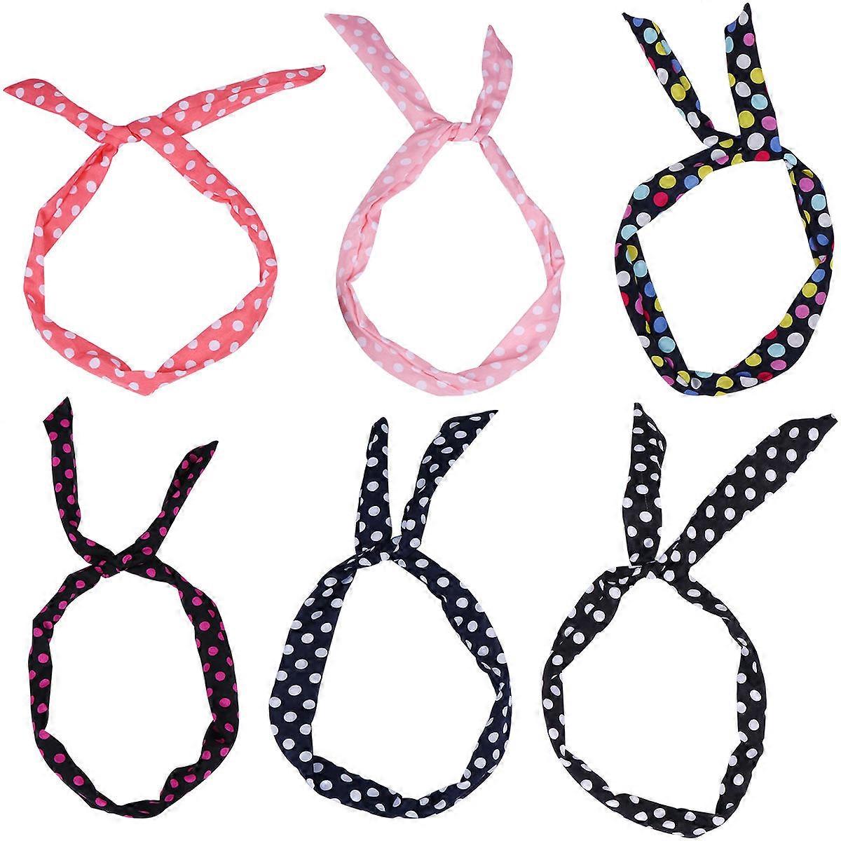 12Pcs Wire Bow Headbands for Hair Decoration Assorted