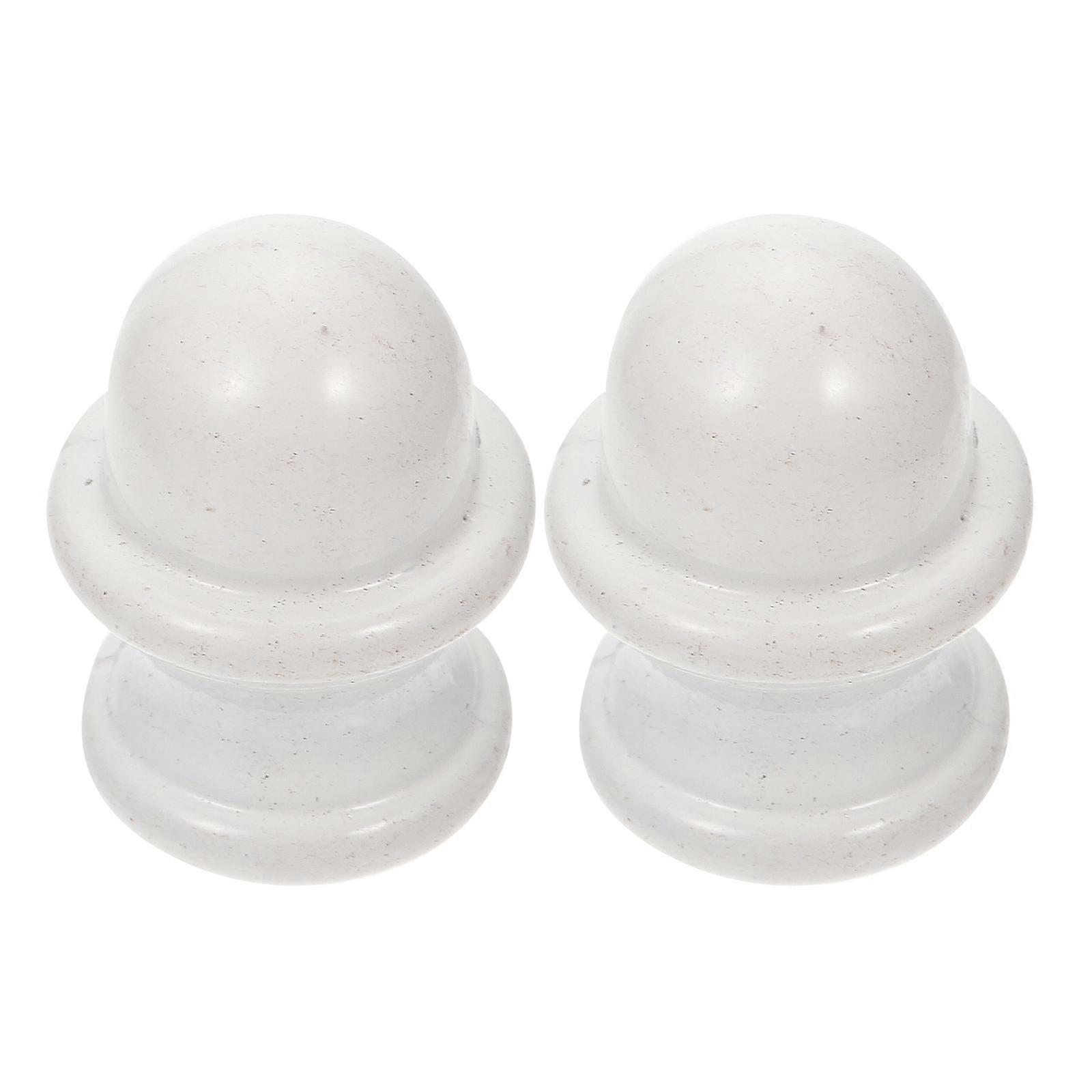 Lampshade Holder Table Light Finial Decor Simple Lampshade Holder Knob For Bar Zinc Alloy Round Head 2Pcs