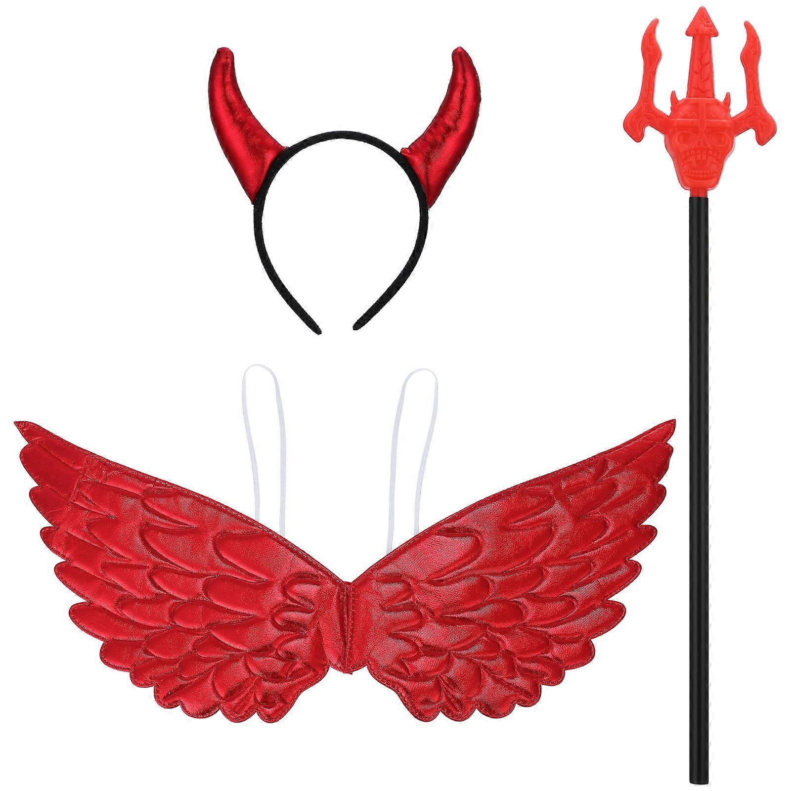 Party Costume Set Trident Wings and Tail for Decor 5Sets