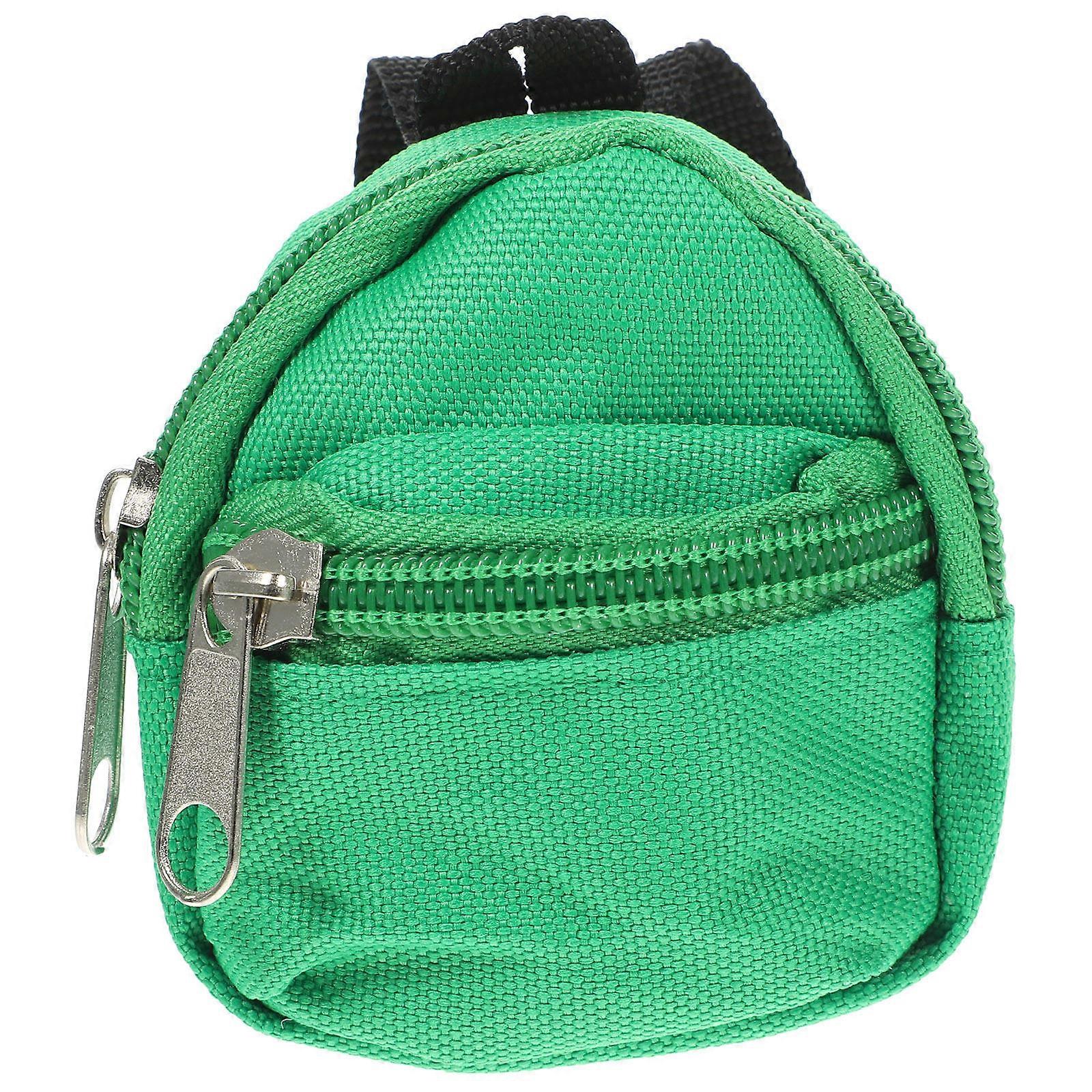 Miniature Backpack Shape Mini House Collectibles Display Decor Green 3Pcs for DIY Enthusiasts