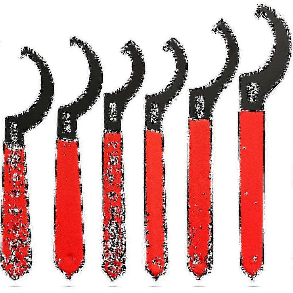 6 Pieces Spanner Wrench Set Adjustable Coilover Wrench Spanners Hook Wrenches Tools Coilover Wrench 2025