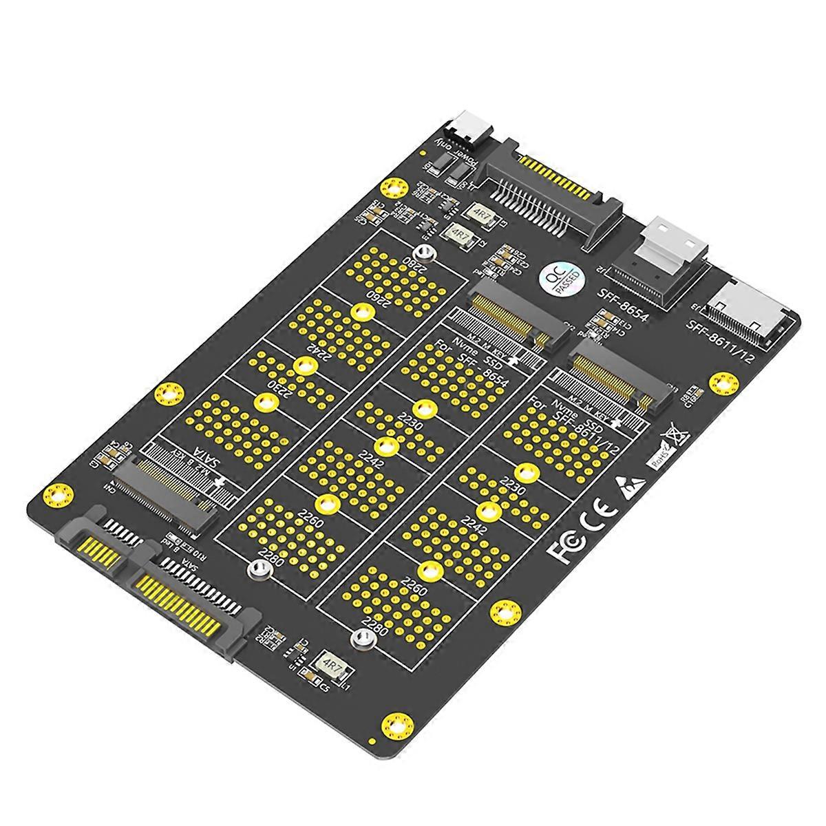 Combo M.2(NGFF) NVMe SSD/-Bus SSD to SFF-8611/8612 8654/and Adapter