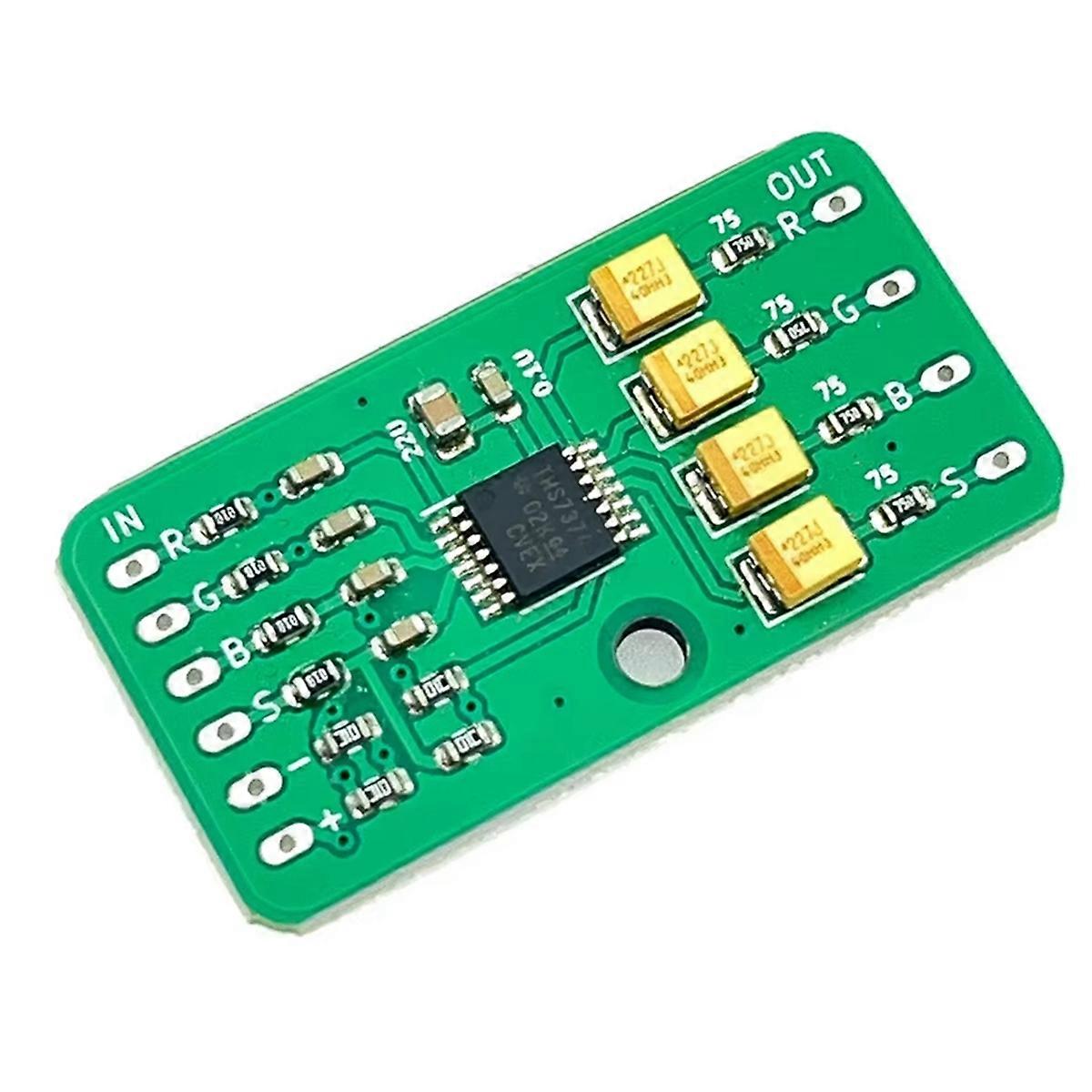 For TurboGrafx-16 Upgraded Board for PC Engine THS7374 RGB AMP Vedio Amplifier Board
