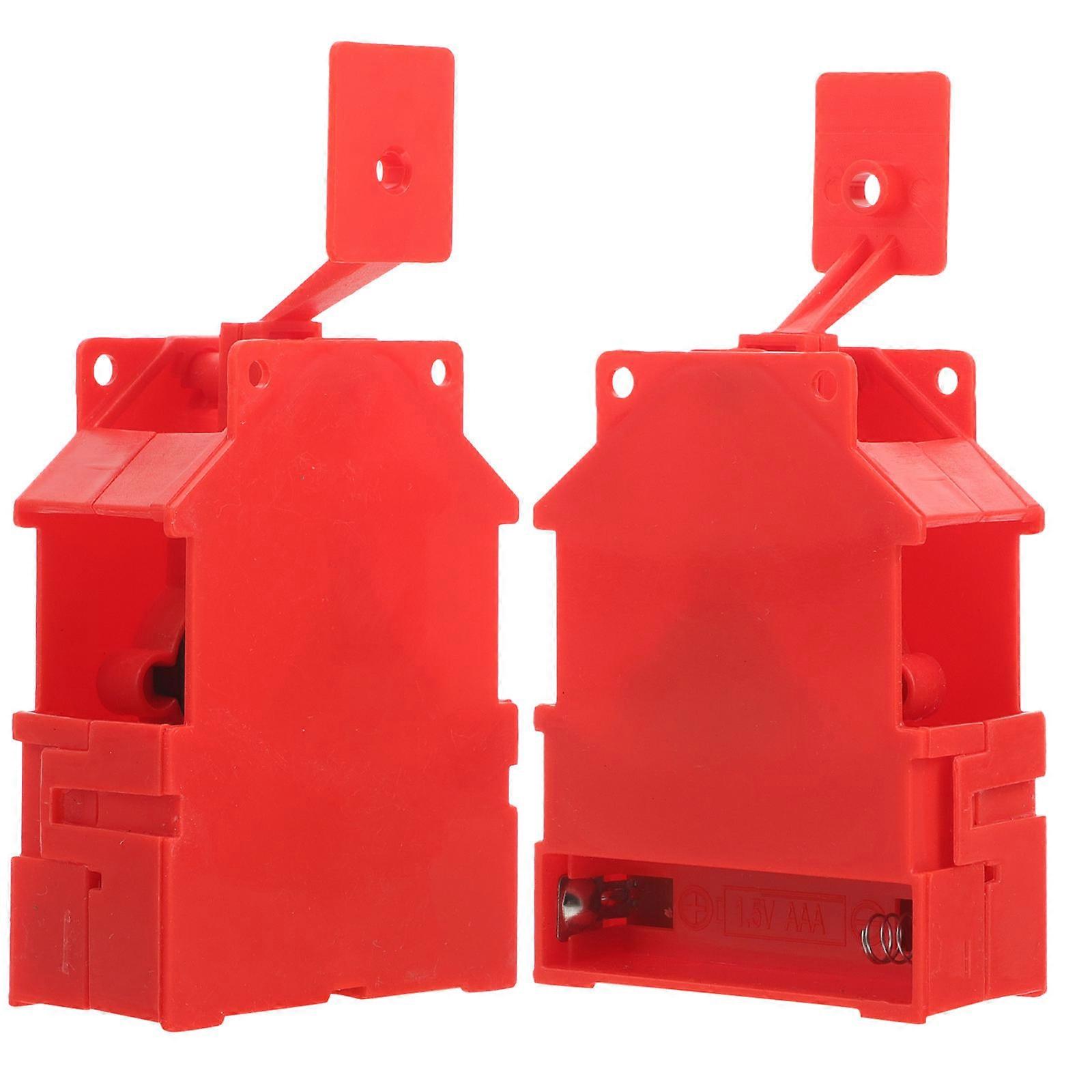 Red Advertising Showing Rack for Poster Display 4Pcs Swing Style Stand