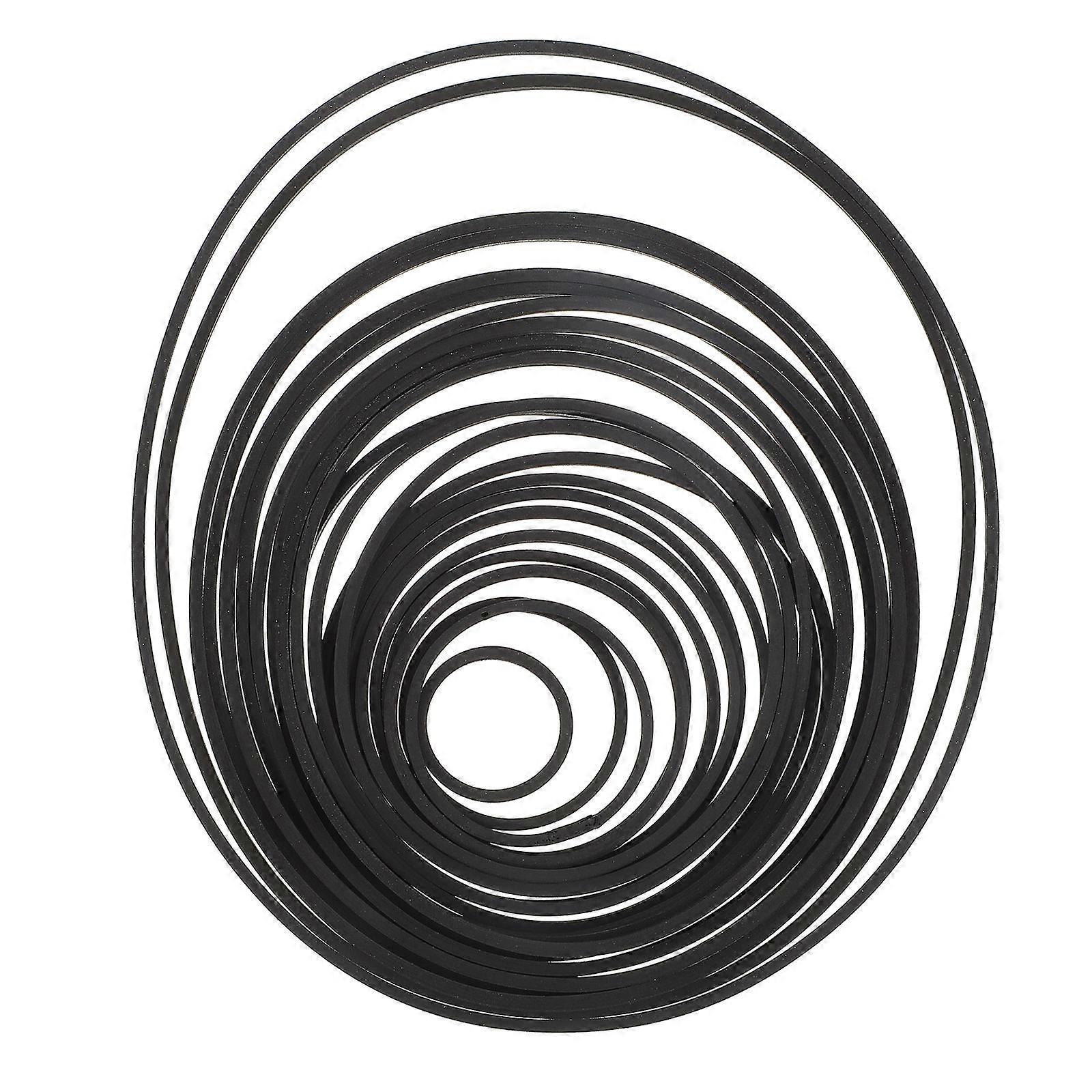 Recorder Repair Maintenance Belt 2Pcs For DIY Repair Users Smooth Rotation Black 13.5CM x 0.15CM