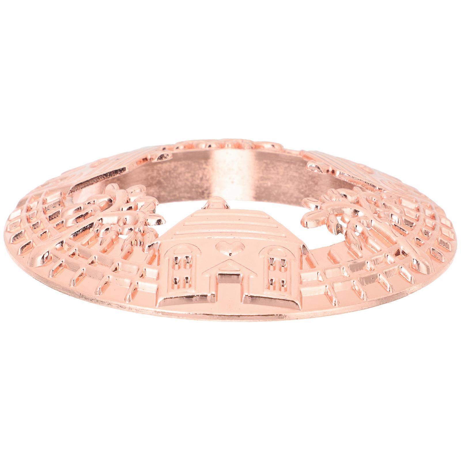 Metal Candle Cover Built-in Aromatherapy Windproof Lid 2Pcs