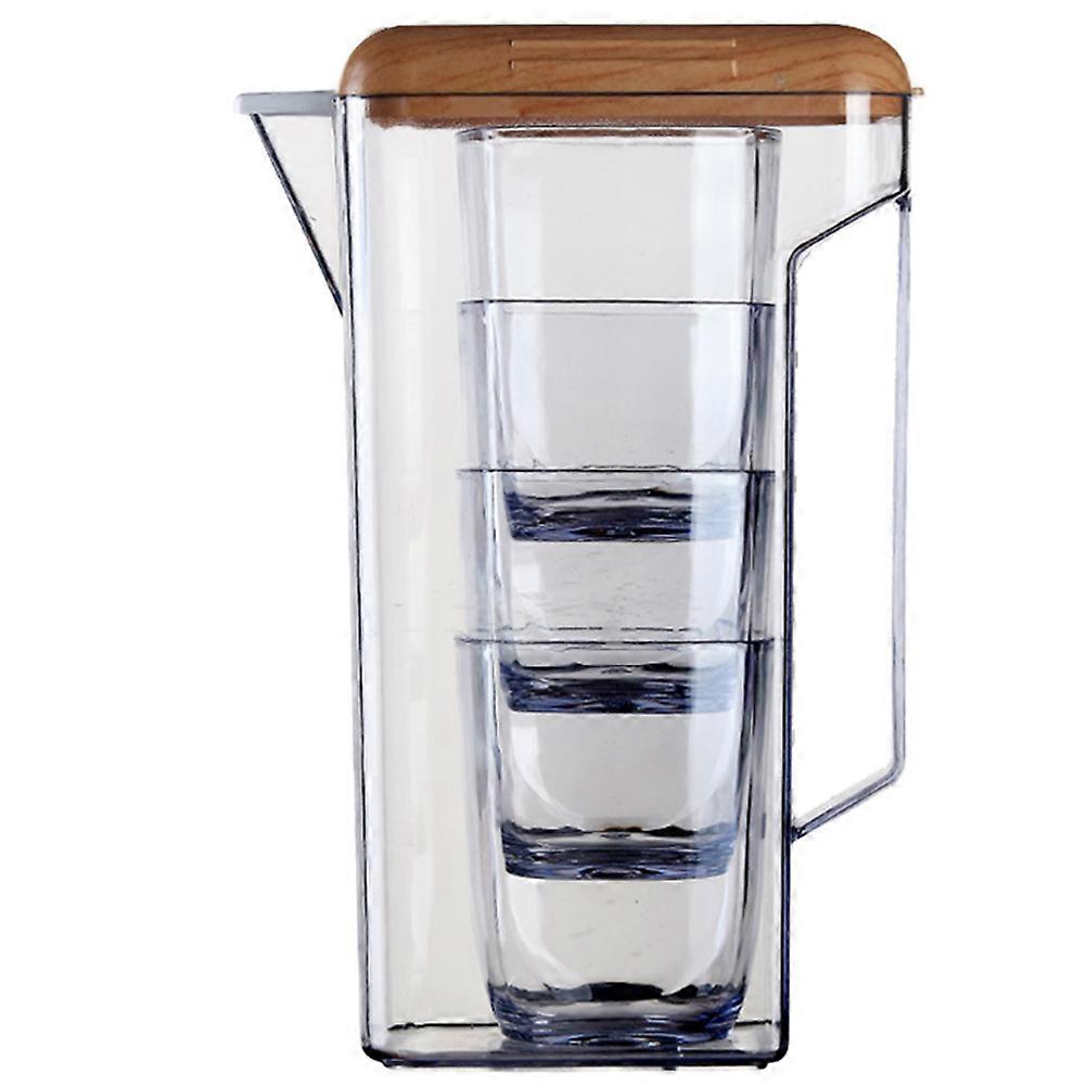 Water Kettle for Storage 3Pcs Clear Pitcher with Handle