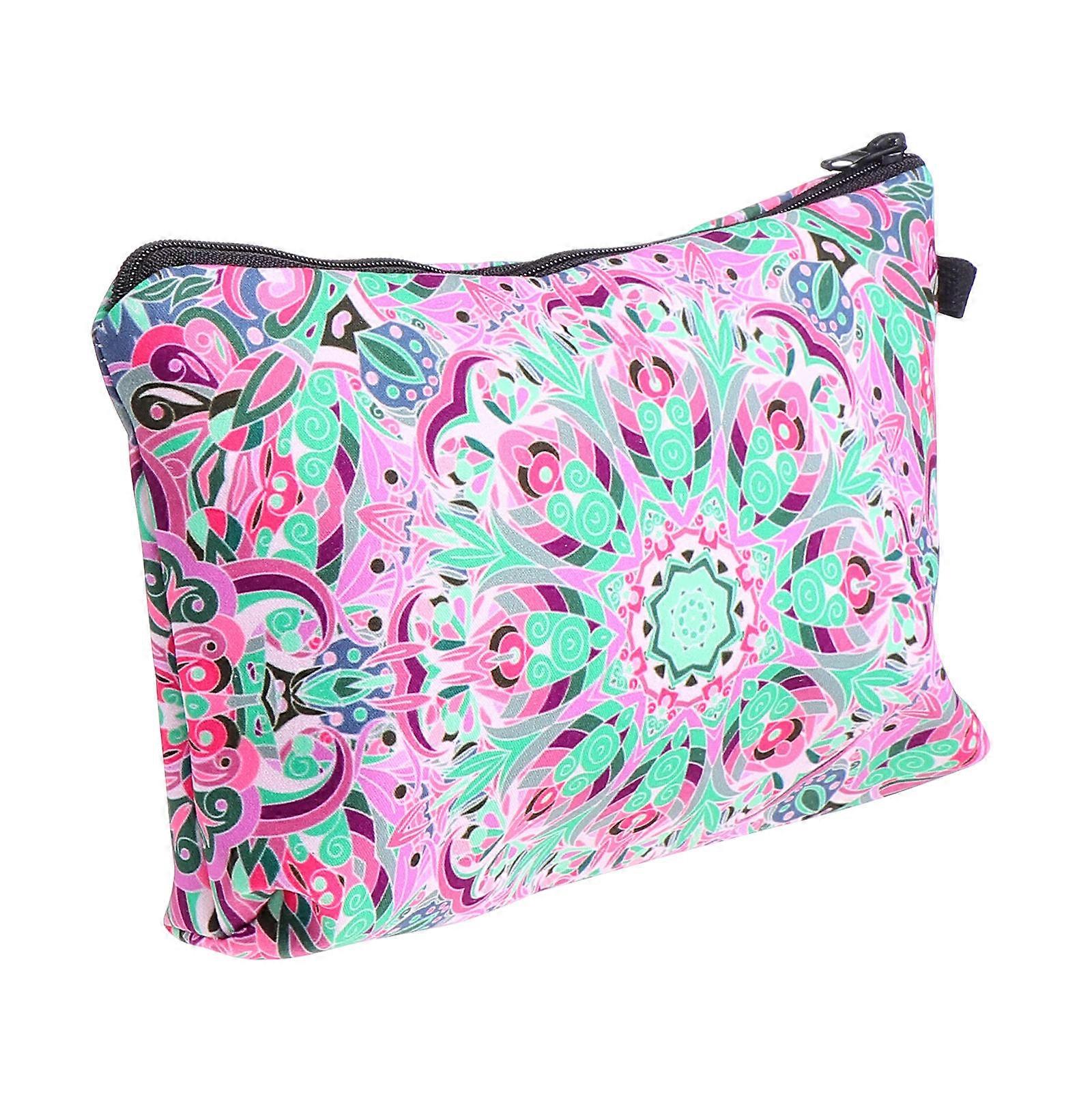 Makeup Bag Toiletry Pouch for Storage 2Pcs Multi Patterned Cosmetic Bags