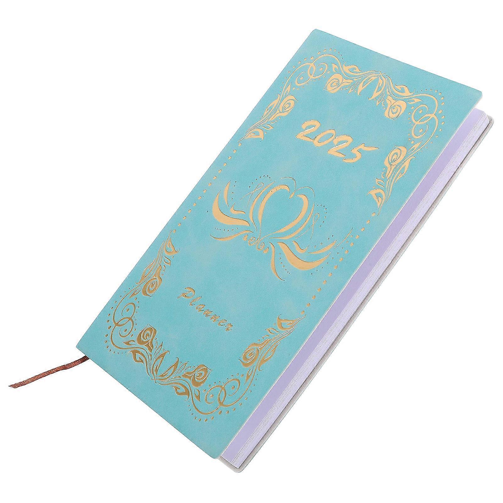 Planner Notepad Portable Notebook for Daily Use 2Pcs English Schedule Book