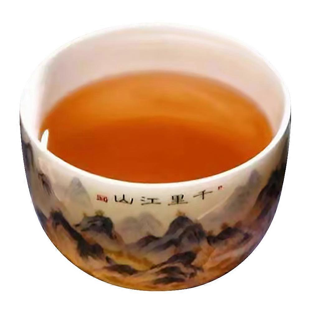 Chinese Tea Cups Hand Painted Ceramic Teacup for Storage 3Pcs