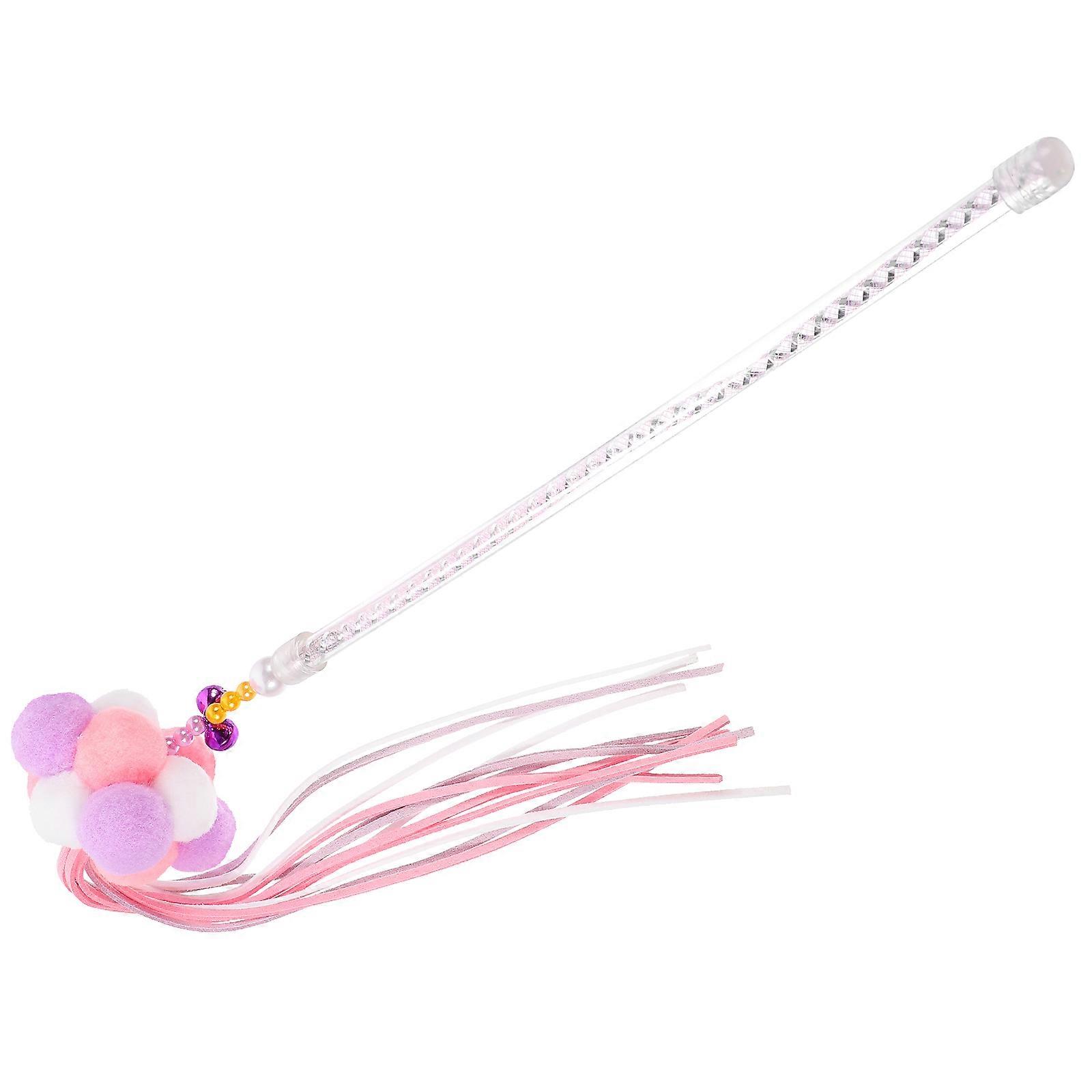 5Pcs Cat Teasing Wand Kitten Toy For Indoor Play Attracting Attention With ABS PVC Material