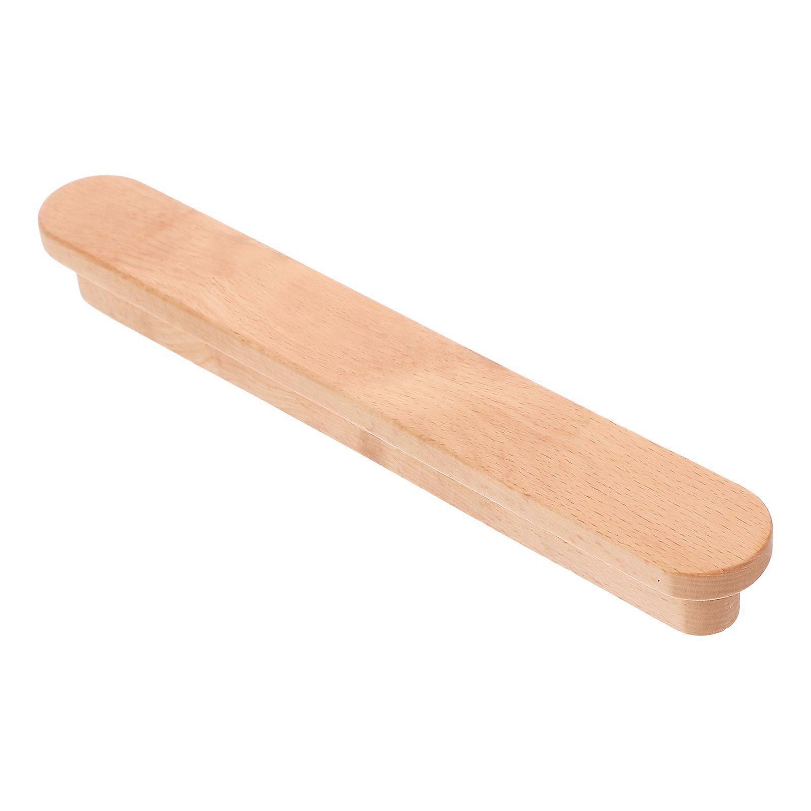 Wooden Cabinet Handles Set Of 4 Drawer Pulls Ideal For Home Decoration Featuring Simple Design And Natural Beige Color