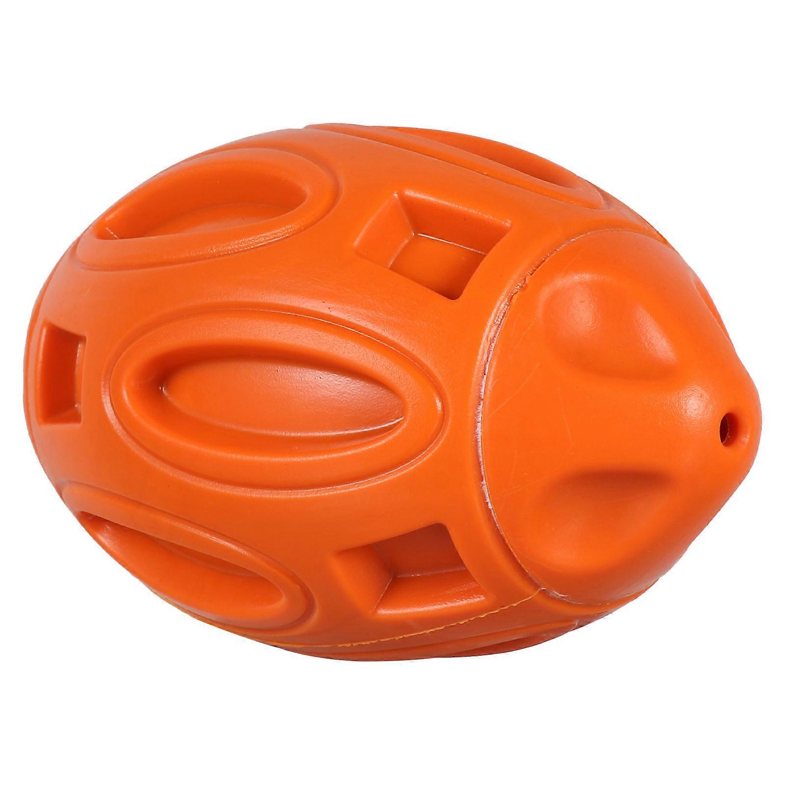 Puppy Squeaky Toy Dog Chew Toy for Aggressive Chewer 3Pcs Orange Bundle