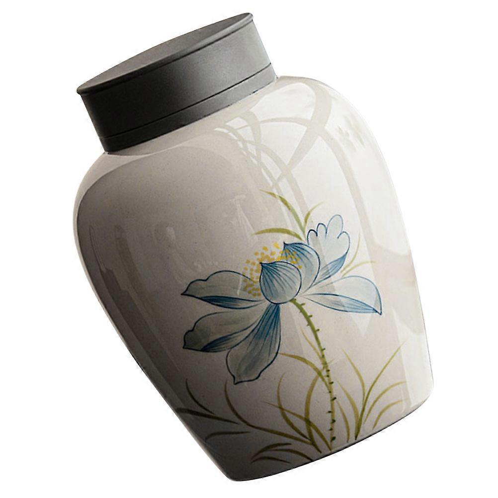 Tea Storage Canister Ceramic Jar for Storage 3Pcs Multi-Color Sets